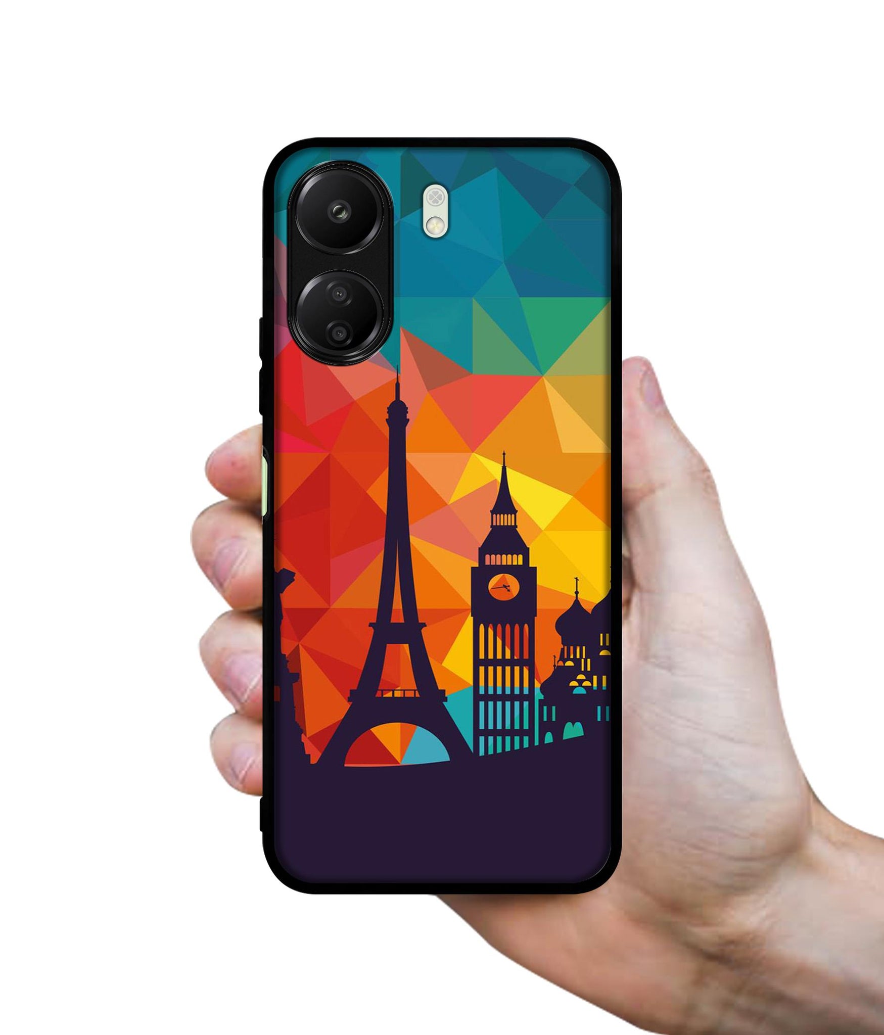 Colored Paris Designer 2D Printed Back Case Cover for Mi Redmi 13C 4G / Poco C65 4G