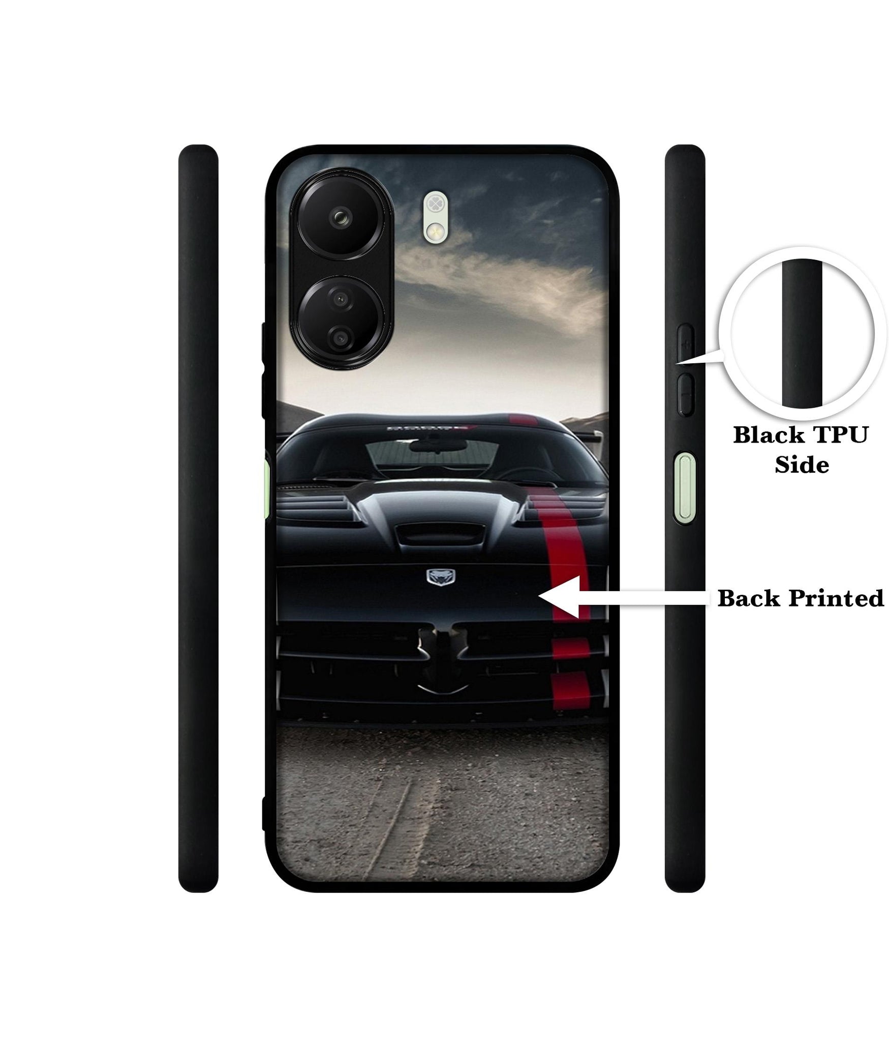 Sports Car Pattern Designer 2D Printed Back Case Cover for Mi Redmi 13C 4G / Poco C65 4G