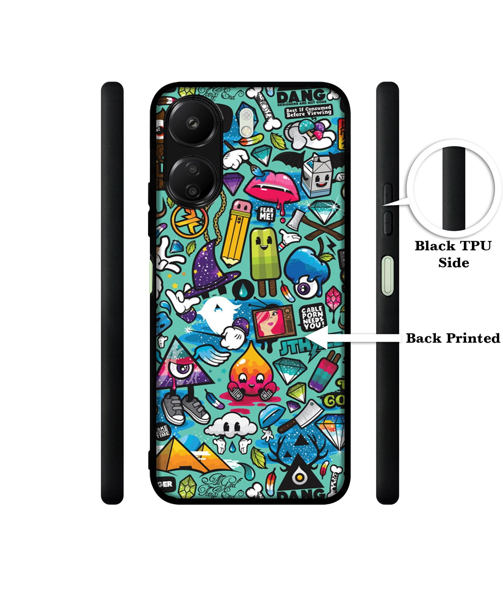 Crazy Designer 2D Printed Back Case Cover for Mi Redmi 13C 4G / Poco C65 4G