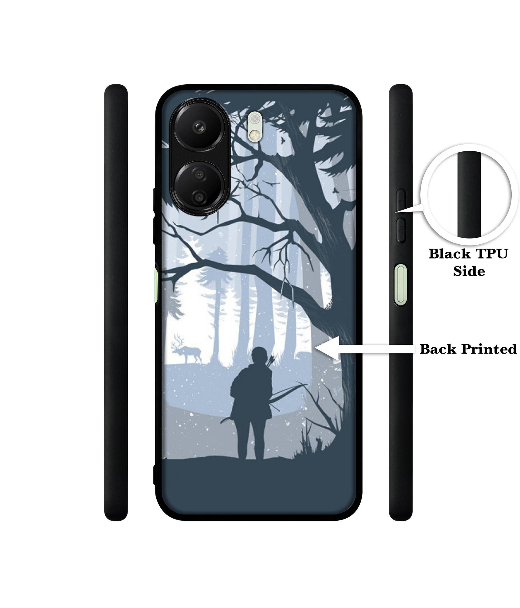 Hunter Designer 2D Printed Back Case Cover for Mi Redmi 13C 4G / Poco C65 4G