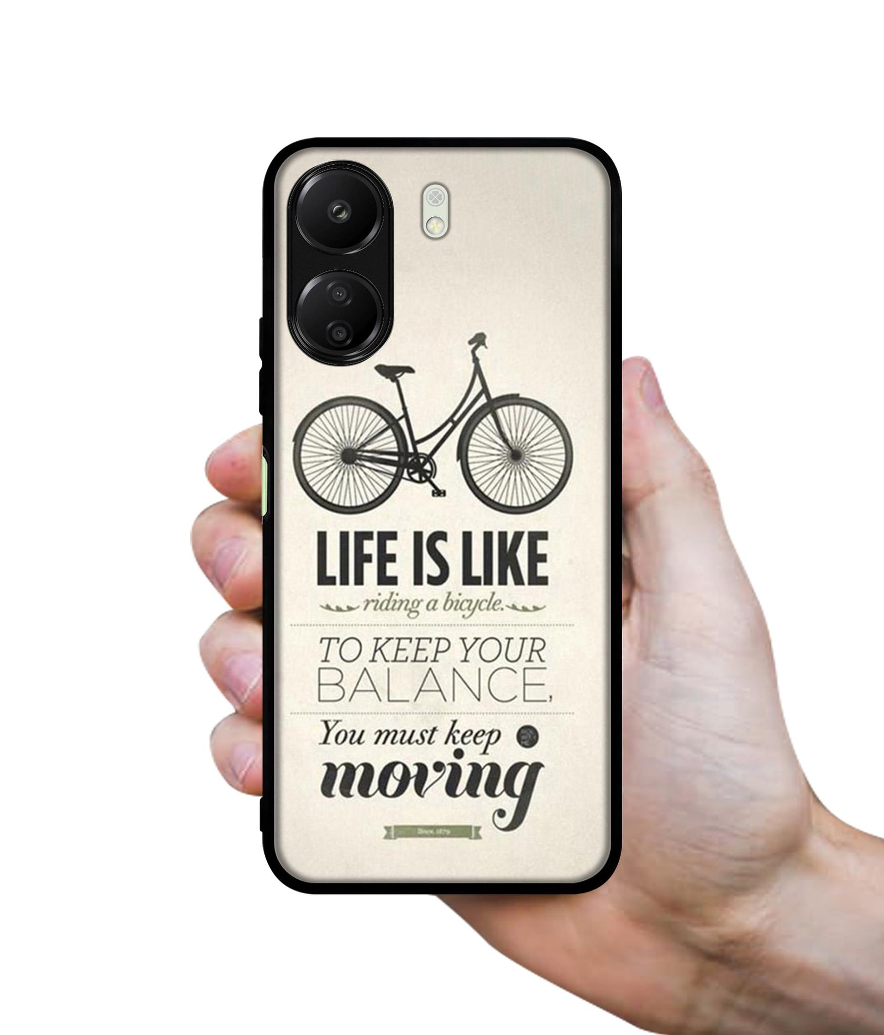 Life is Like Moving Designer 2D Printed Back Case Cover for Mi Redmi 13C 4G / Poco C65 4G