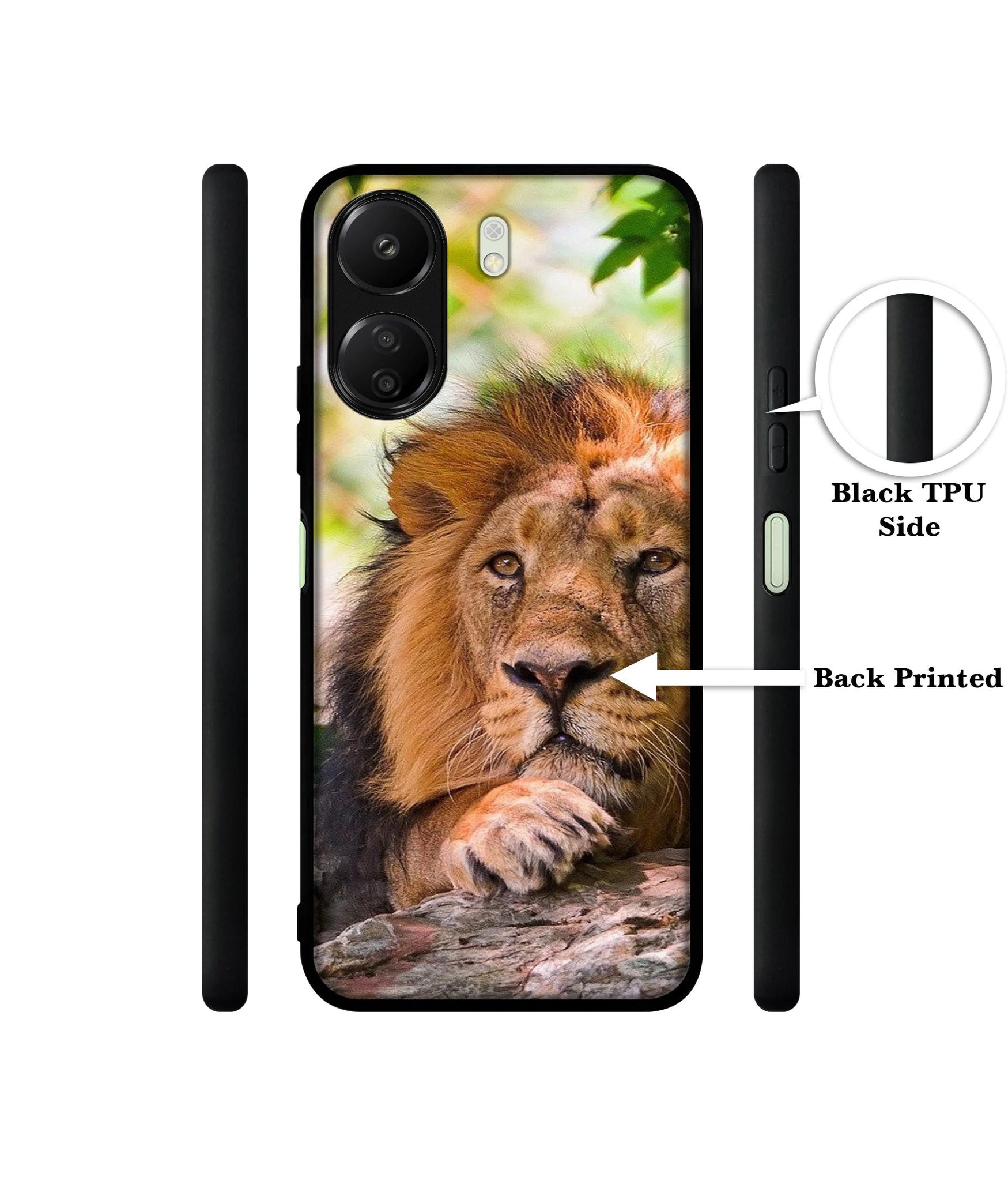 Tiger Pattern Print Designer 2D Printed Back Case Cover for Mi Redmi 13C 4G / Poco C65 4G