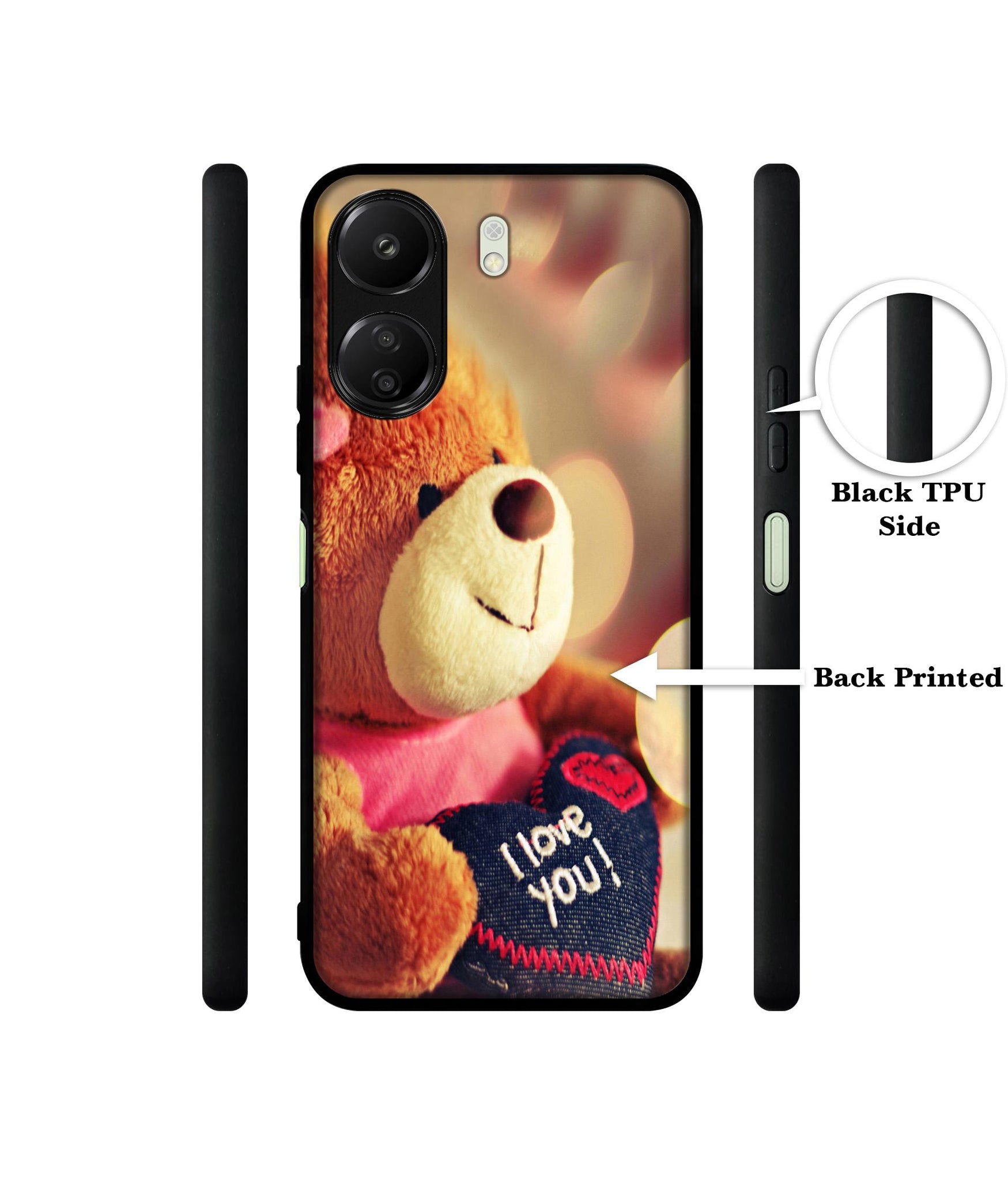 Teddy Bear Designer 2D Printed Back Case Cover for Mi Redmi 13C 4G / Poco C65 4G