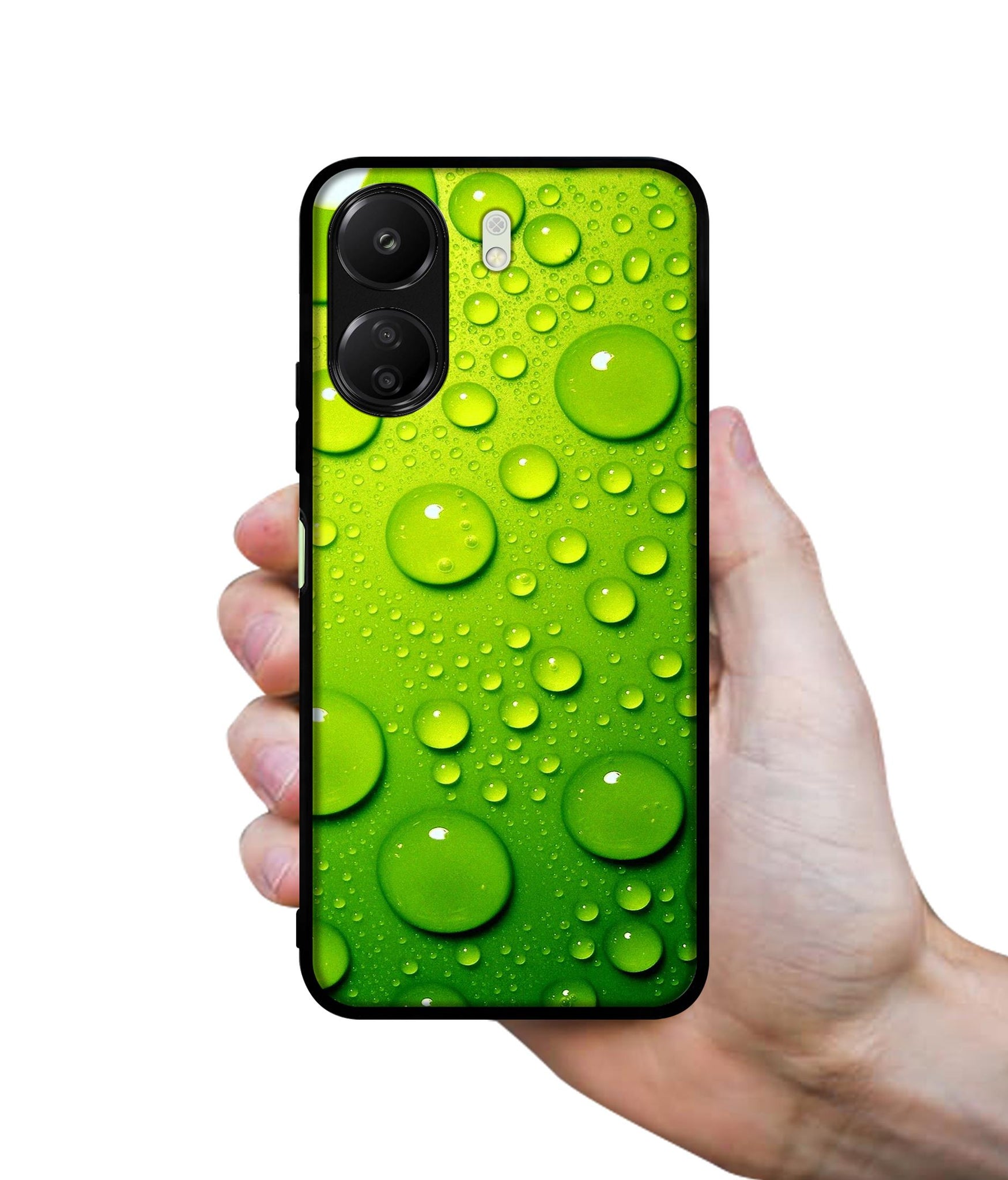 Green Bubbles Designer 2D Printed Back Case Cover for Mi Redmi 13C 4G / Poco C65 4G