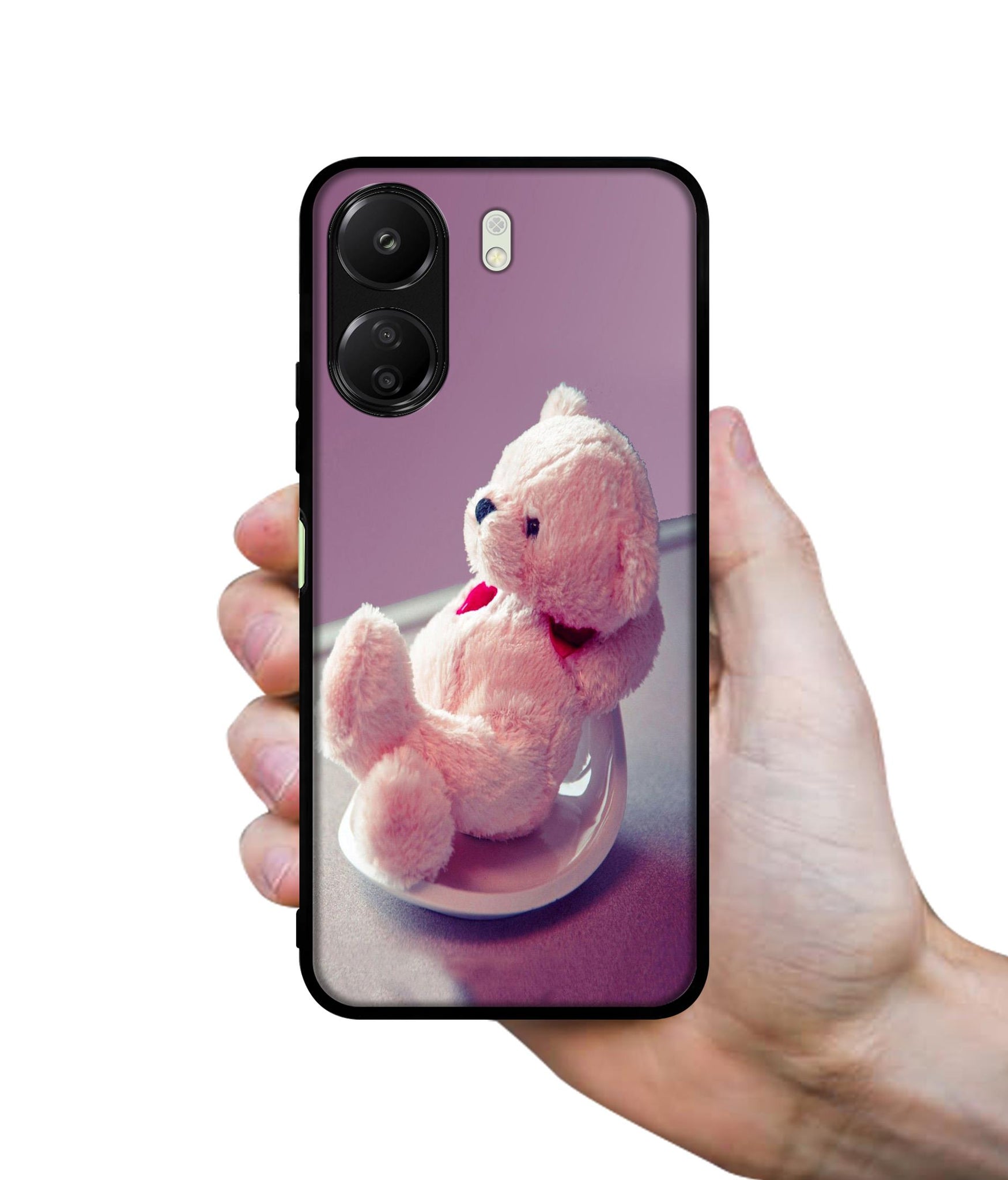 Cute Teddy Bear Designer 2D Printed Back Case Cover for Mi Redmi 13C 4G / Poco C65 4G