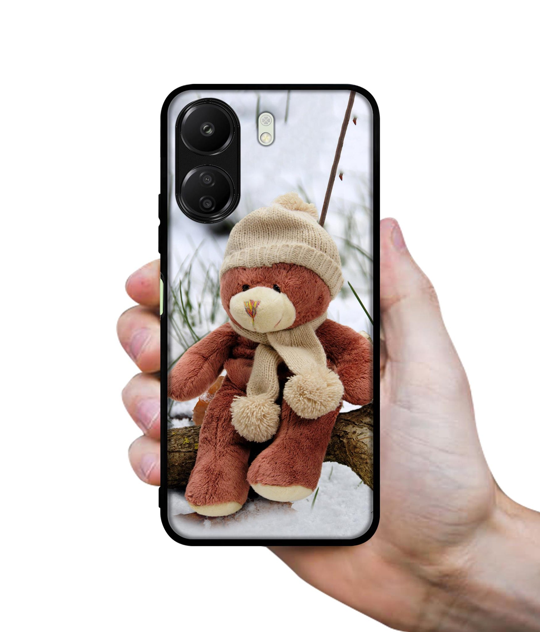Woolen Bear Designer 2D Printed Back Case Cover for Mi Redmi 13C 4G / Poco C65 4G