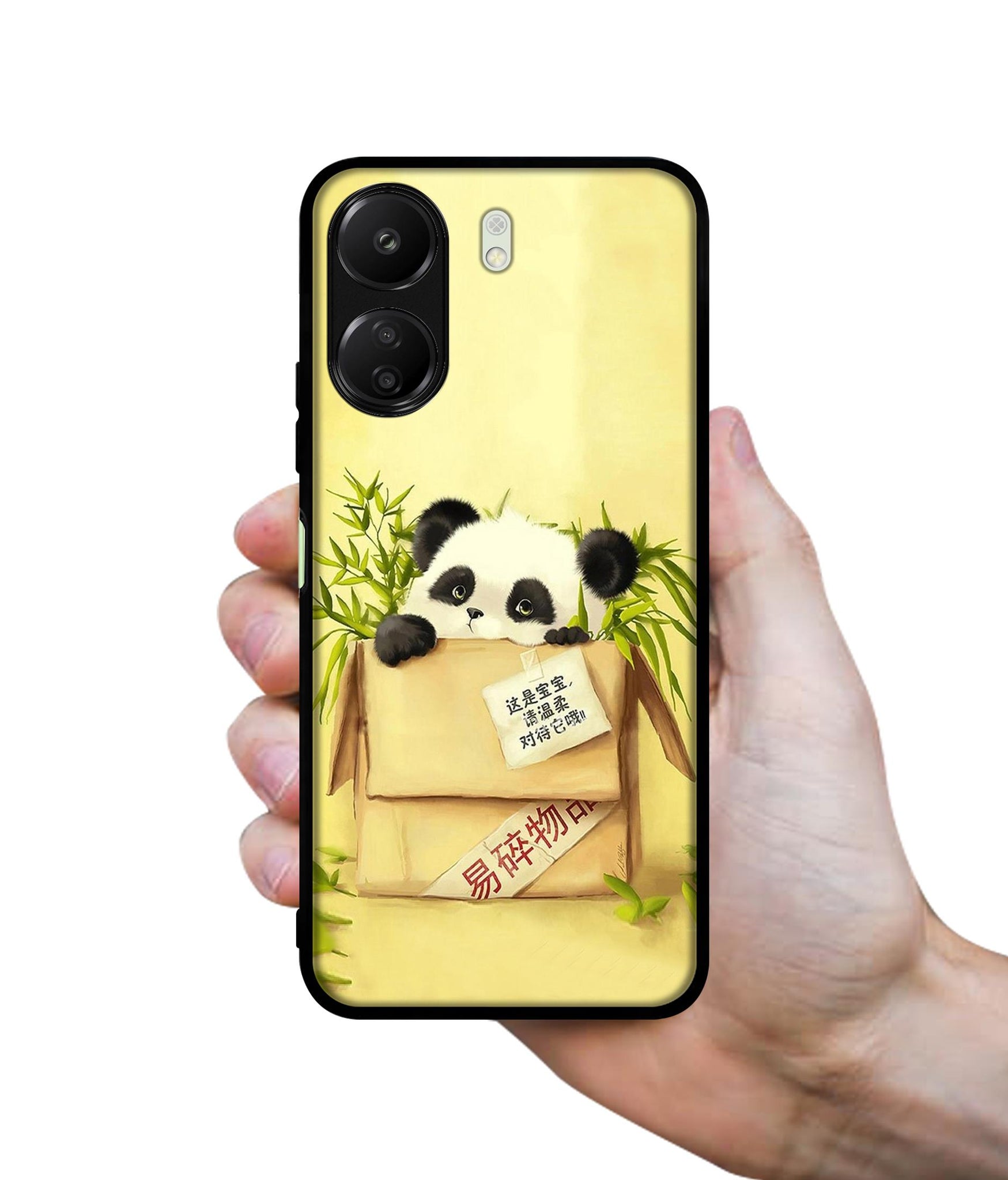 Panda In Box Designer 2D Printed Back Case Cover for Mi Redmi 13C 4G / Poco C65 4G