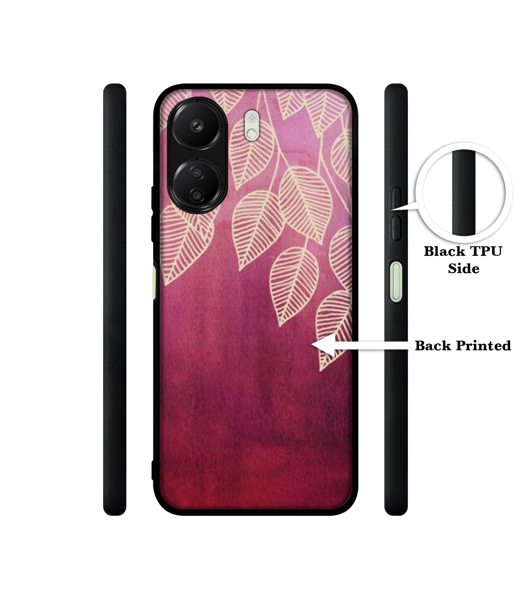 Leaf Pattern Designer 2D Printed Back Case Cover for Mi Redmi 13C 4G / Poco C65 4G