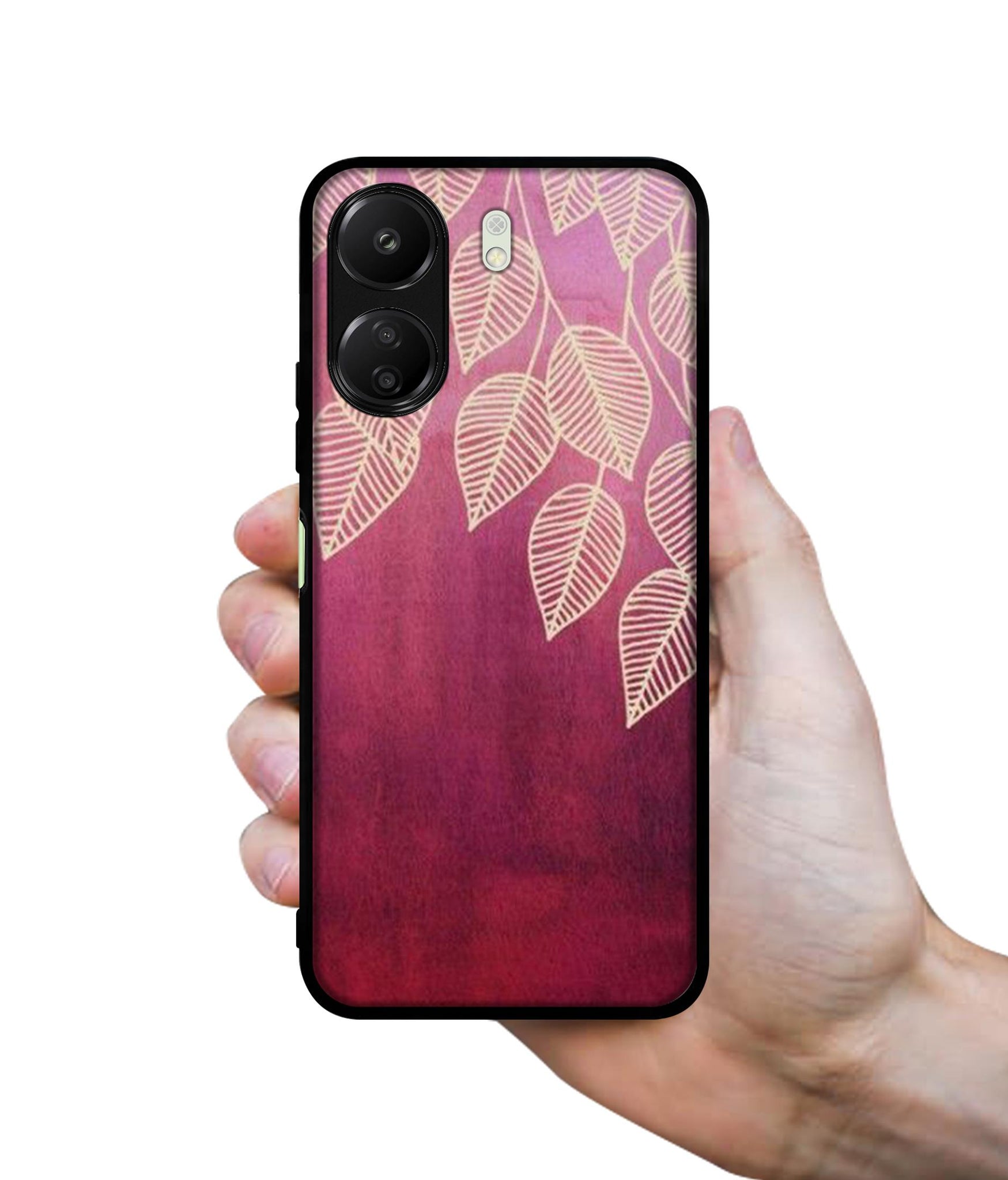 Leaf Pattern Designer 2D Printed Back Case Cover for Mi Redmi 13C 4G / Poco C65 4G