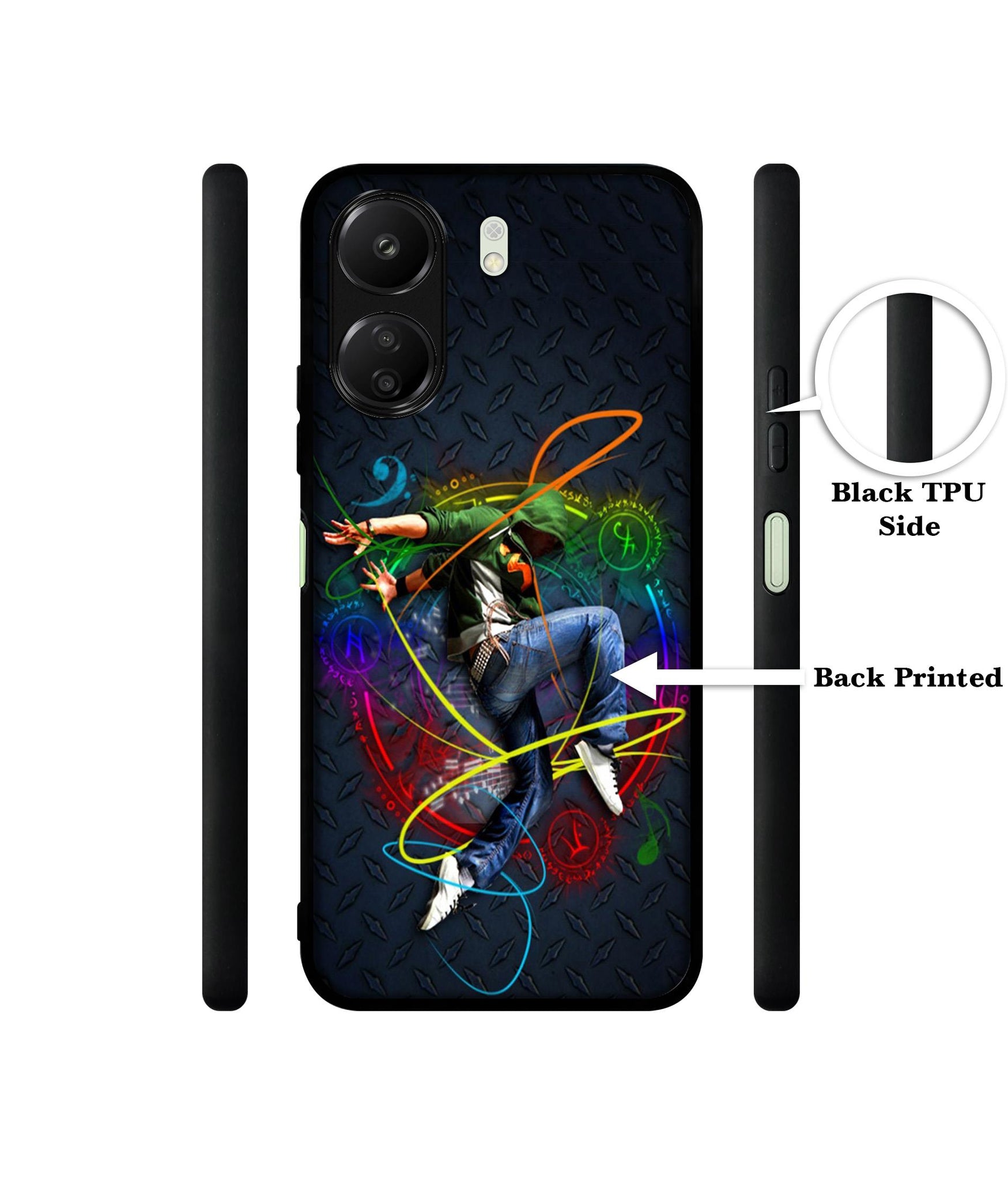 Boy With Music Designer 2D Printed Back Case Cover for Mi Redmi 13C 4G / Poco C65 4G
