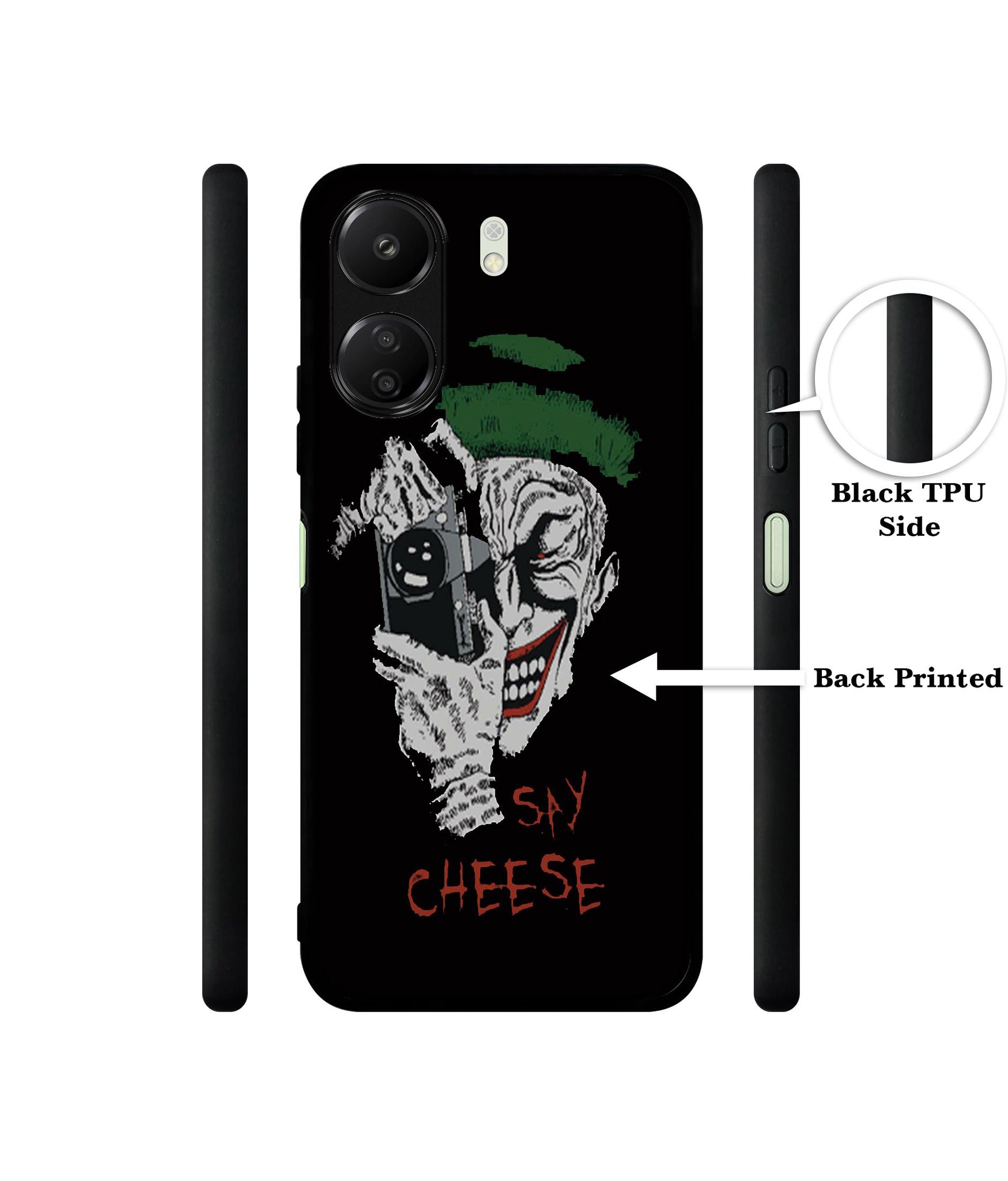 Joker Say Cheese Designer 2D Printed Back Case Cover for Mi Redmi 13C 4G / Poco C65 4G