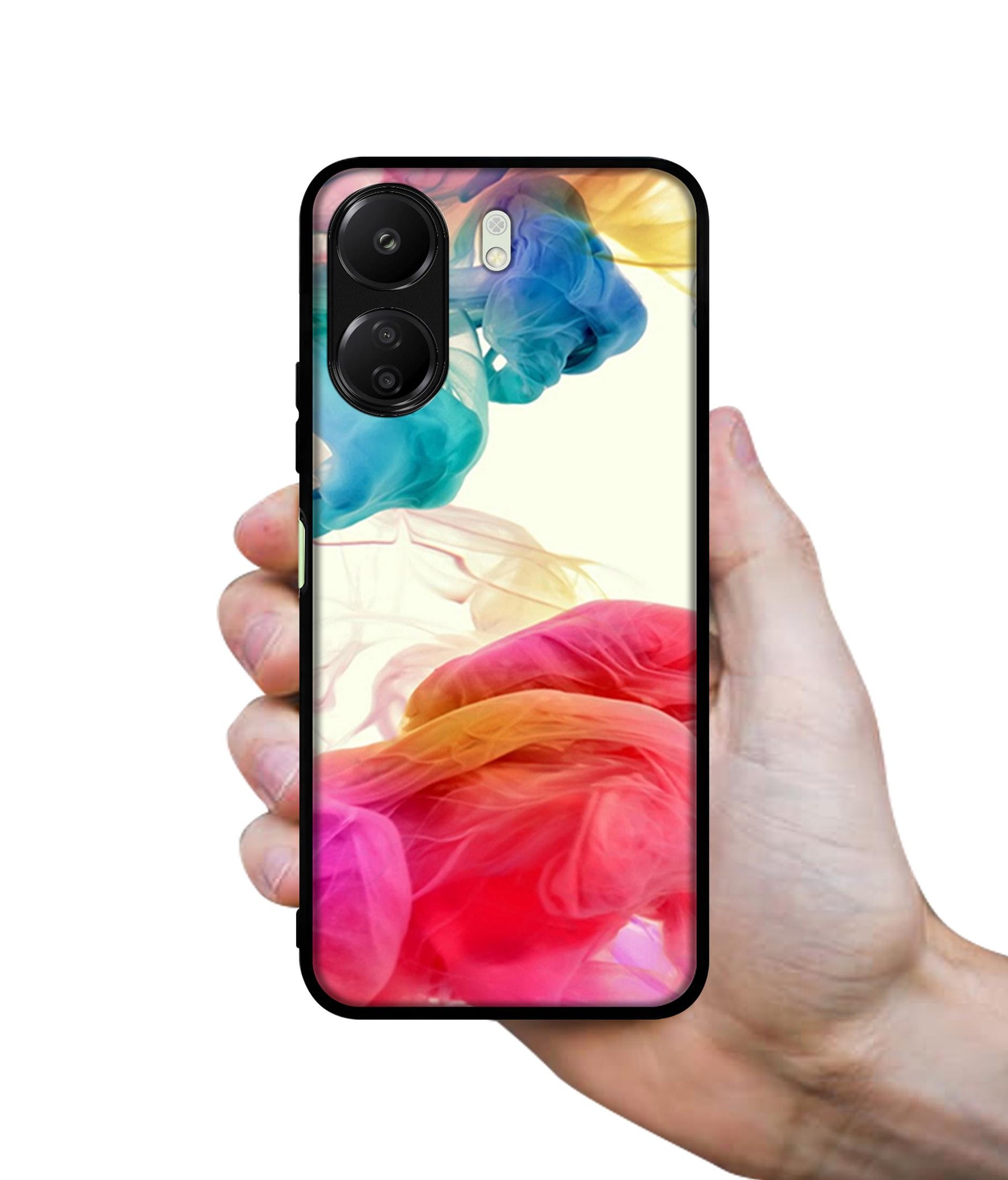 Colored Smoke Designer 2D Printed Back Case Cover for Mi Redmi 13C 4G / Poco C65 4G