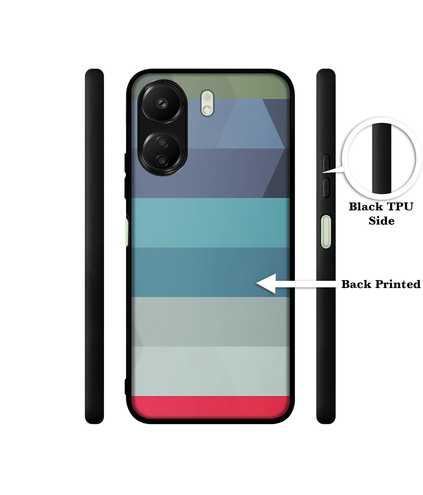 Colorful Lines Designer 2D Printed Back Case Cover for Mi Redmi 13C 4G / Poco C65 4G