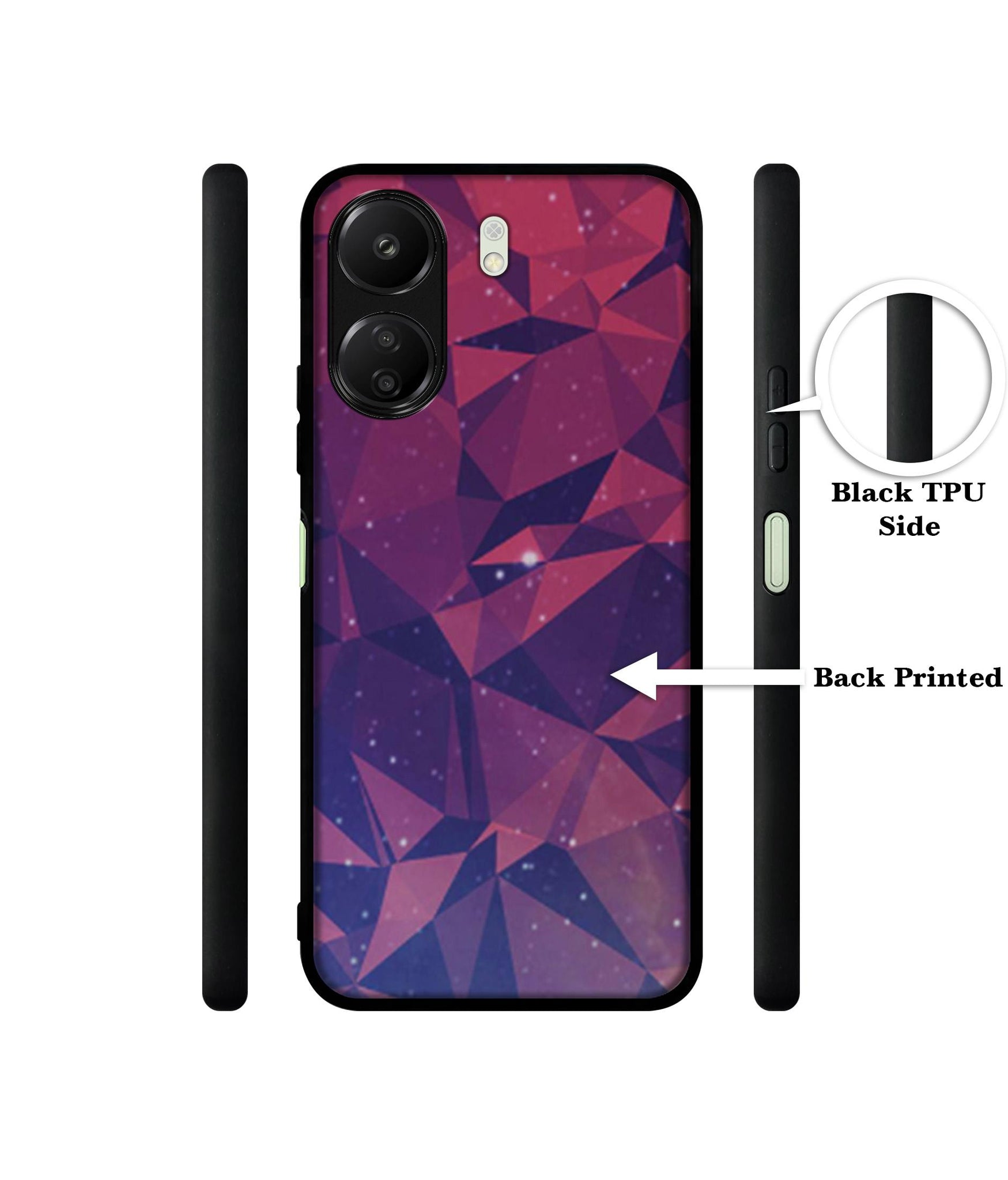 Bad Color Shape Designer 2D Printed Back Case Cover for Mi Redmi 13C 4G / Poco C65 4G