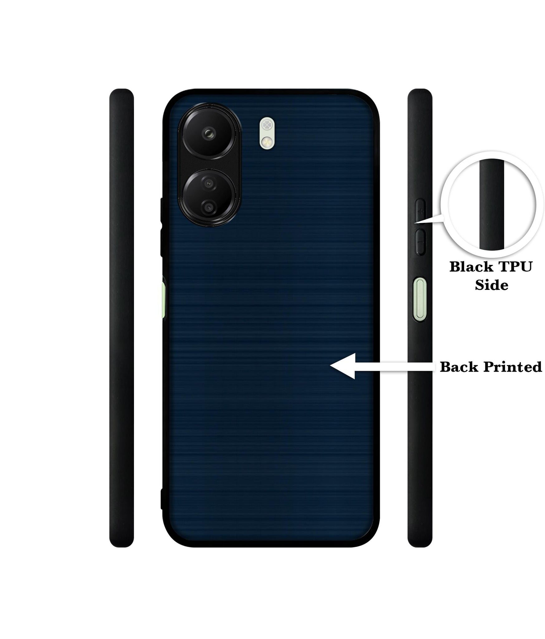 Blue Line Designer 2D Printed Back Case Cover for Mi Redmi 13C 4G / Poco C65 4G