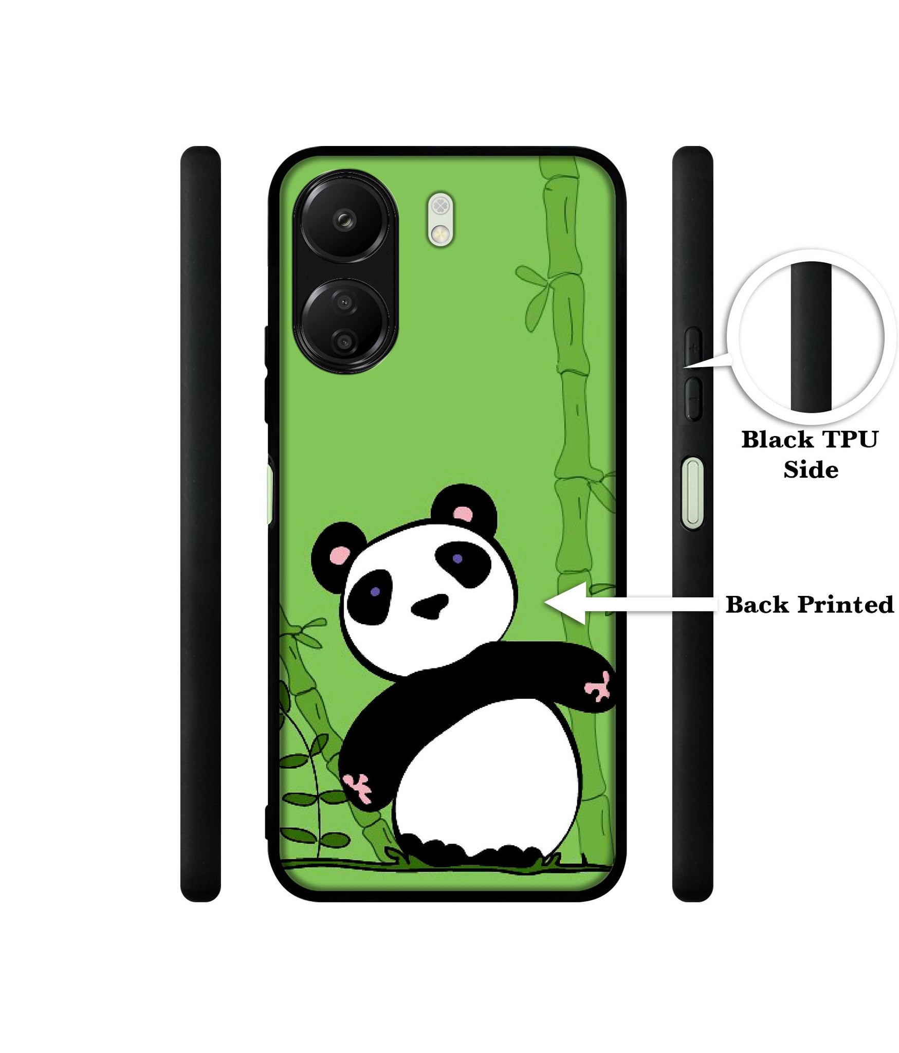 Panda with Bamboo Designer 2D Printed Back Case Cover for Mi Redmi 13C 4G / Poco C65 4G