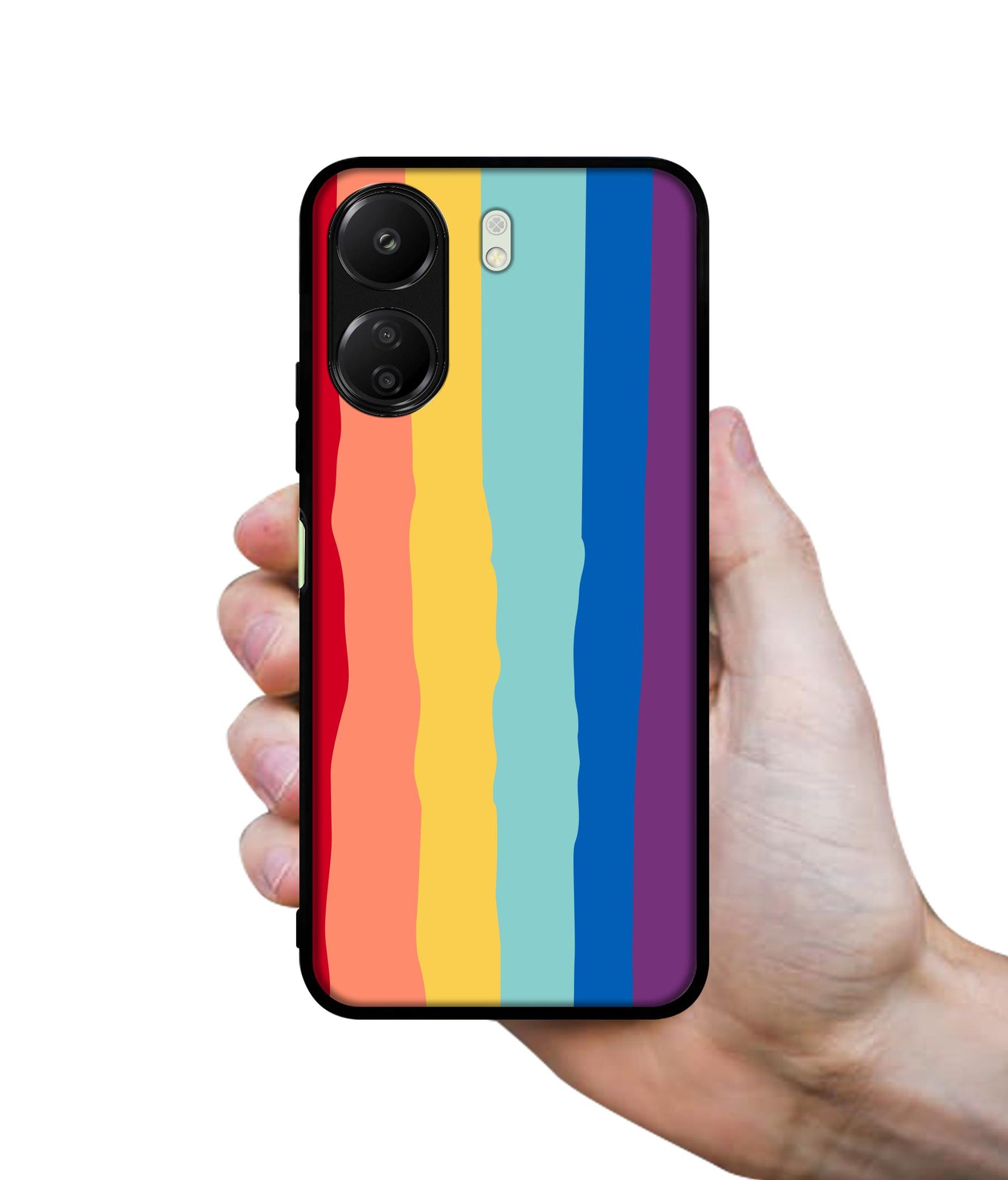Rainbow Designer 2D Printed Back Case Cover for Mi Redmi 13C 4G / Poco C65 4G