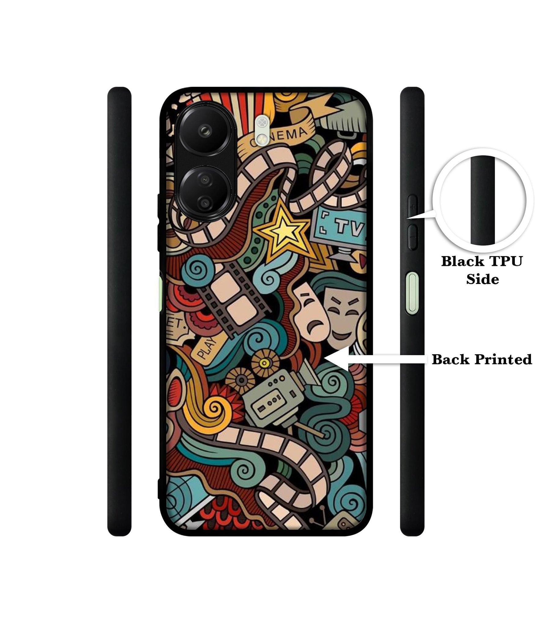 Movies Designer 2D Printed Back Case Cover for Mi Redmi 13C 4G / Poco C65 4G