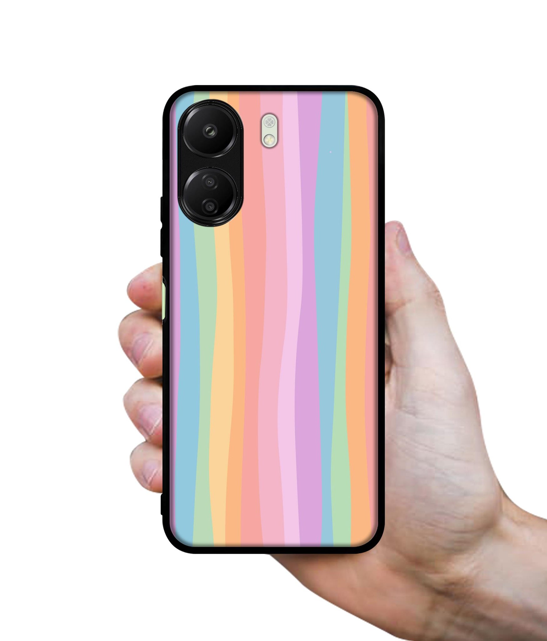 Cool Rainbow Designer 2D Printed Back Case Cover for Mi Redmi 13C 4G / Poco C65 4G