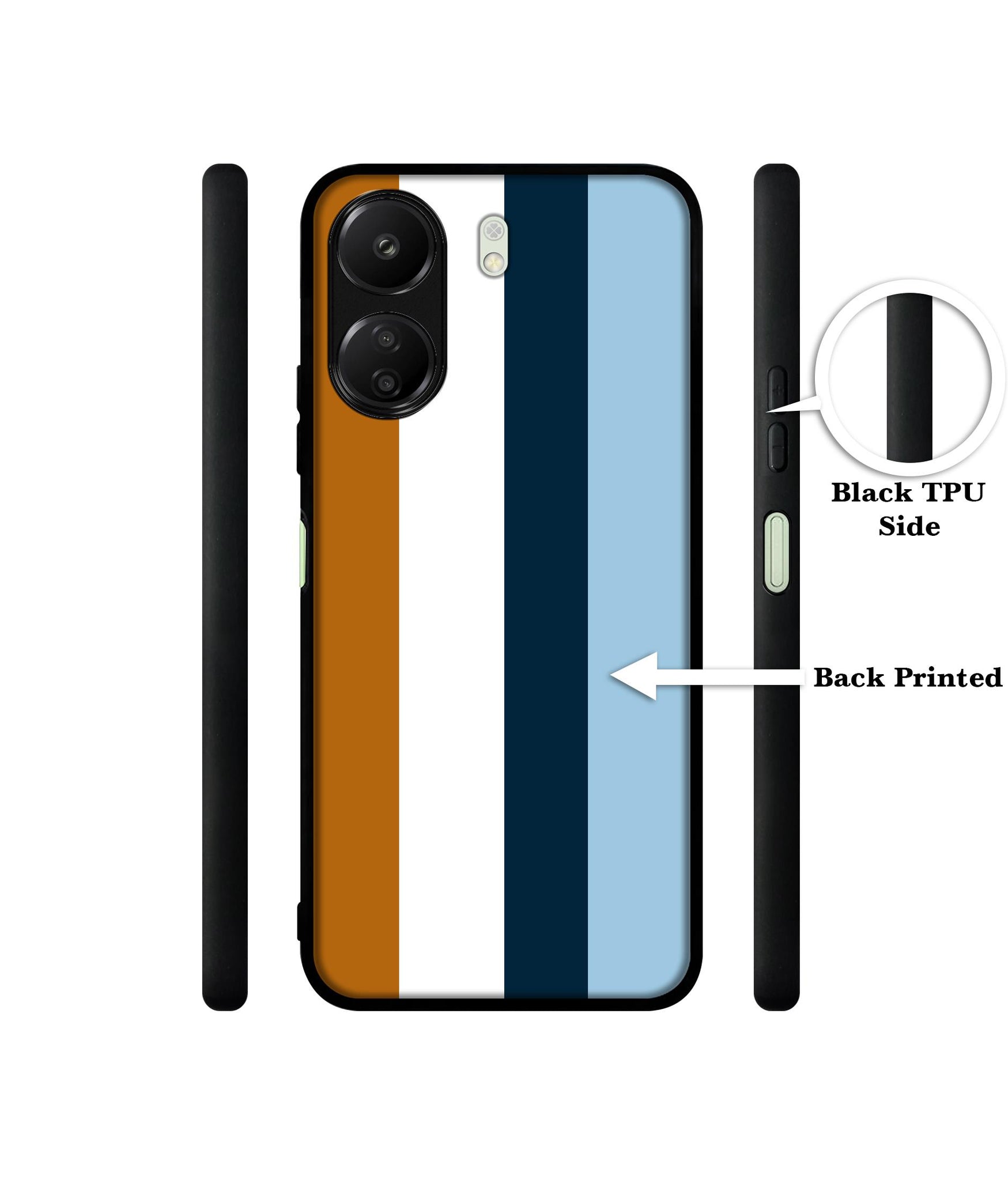 Color Stripes Designer 2D Printed Back Case Cover for Mi Redmi 13C 4G / Poco C65 4G