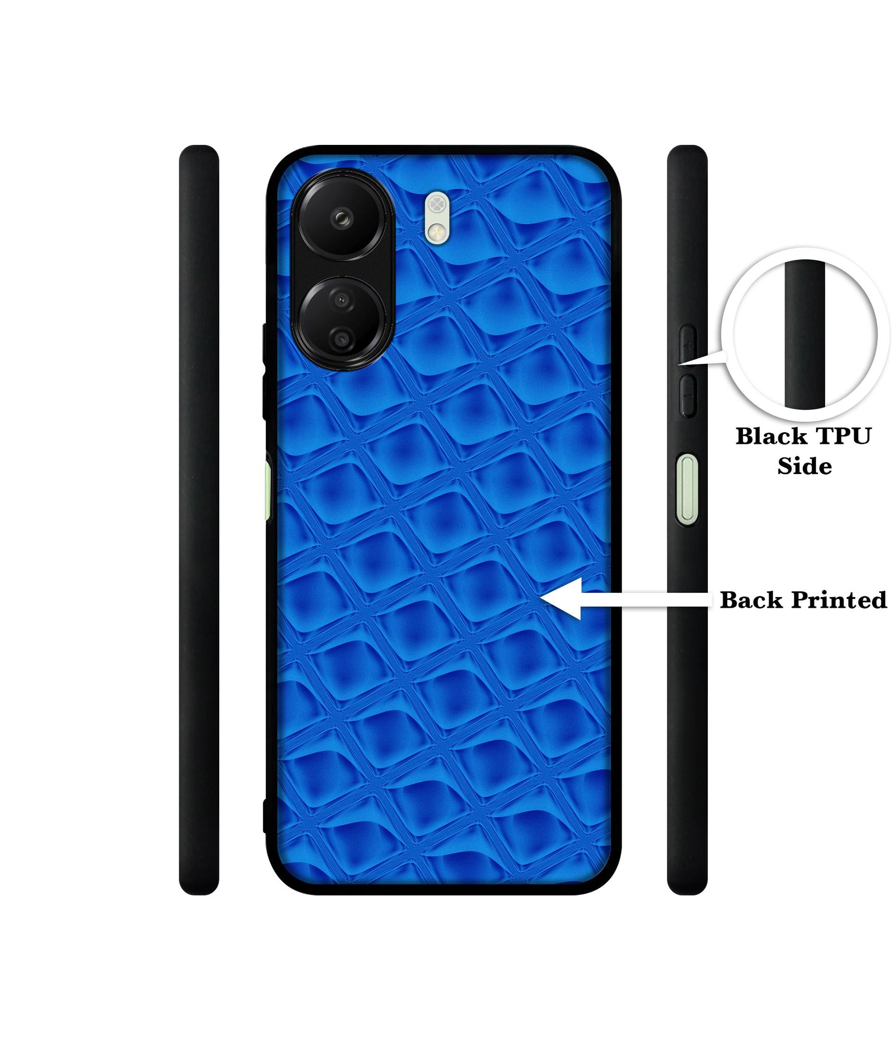 Blue Diamond Designer 2D Printed Back Case Cover for Mi Redmi 13C 4G / Poco C65 4G