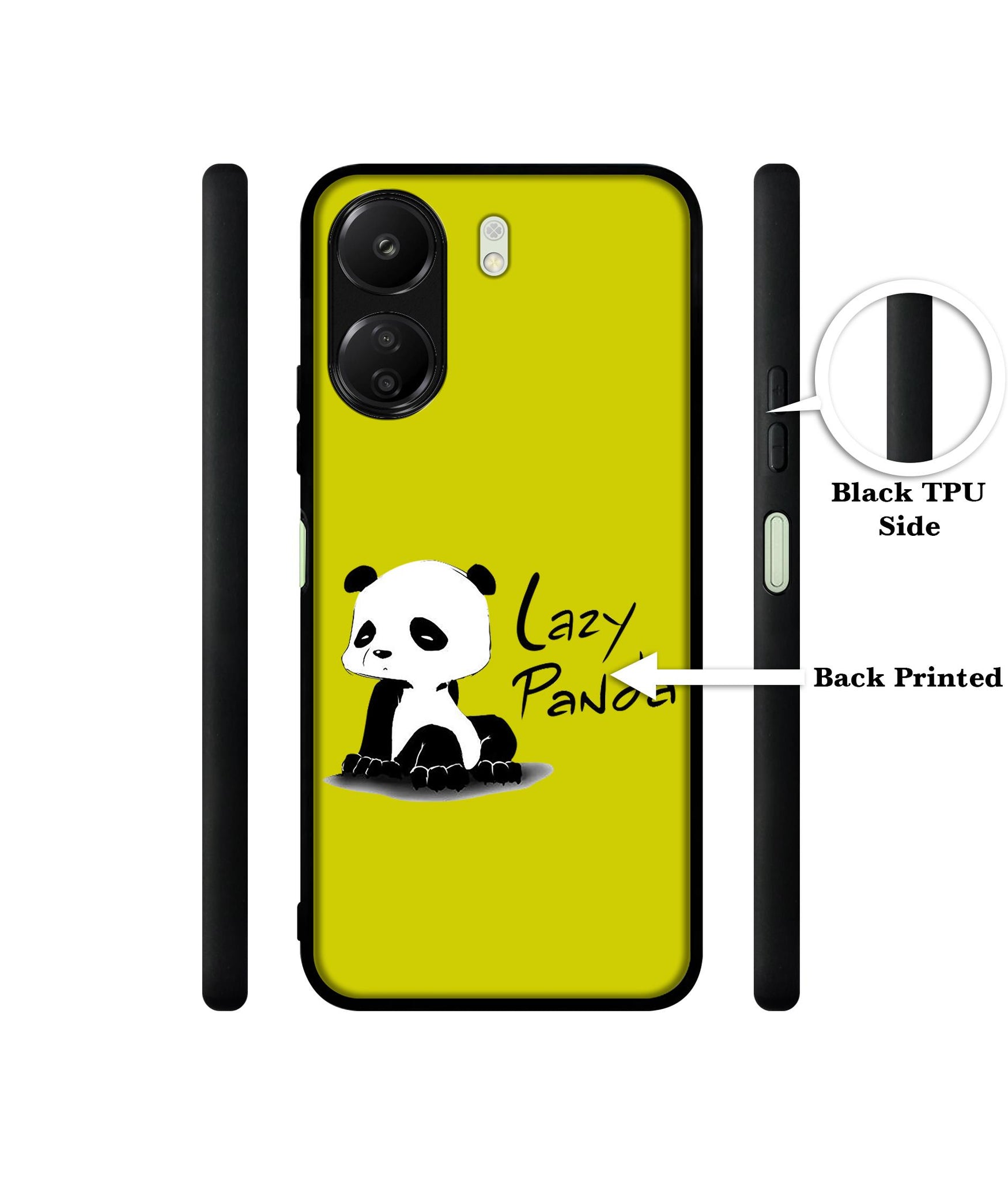 Lazy Panda Designer 2D Printed Back Case Cover for Mi Redmi 13C 4G / Poco C65 4G