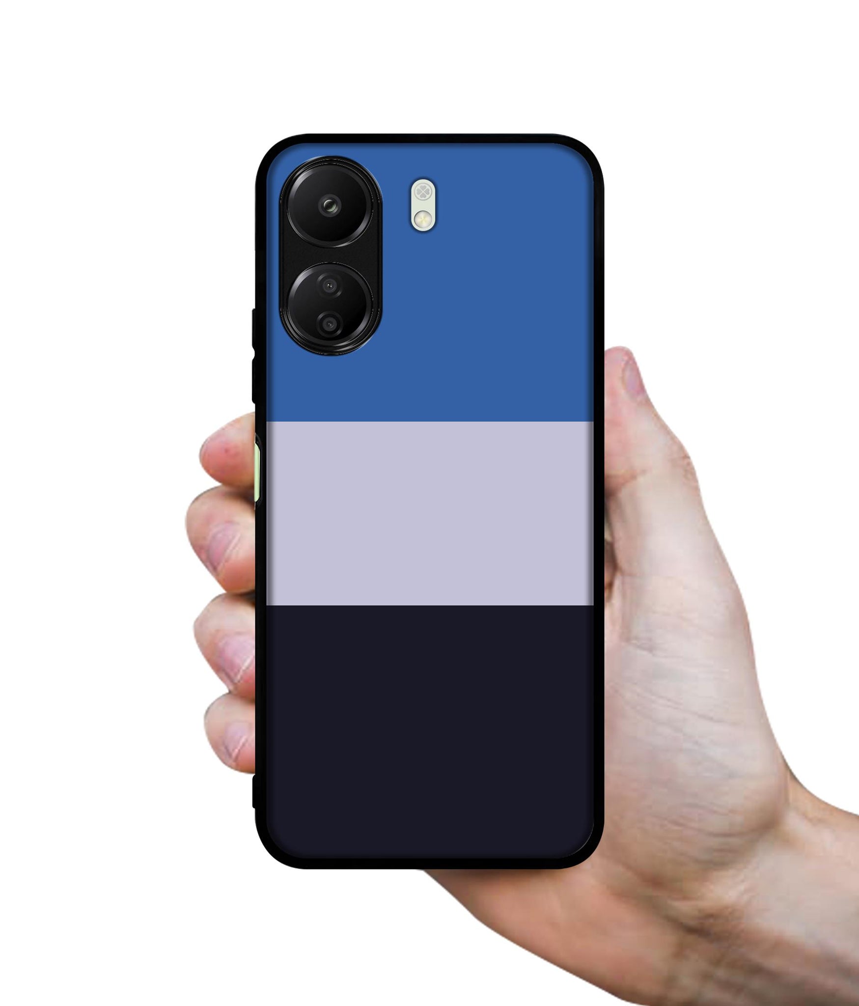 Three Color Stripes Designer 2D Printed Back Case Cover for Mi Redmi 13C 4G / Poco C65 4G