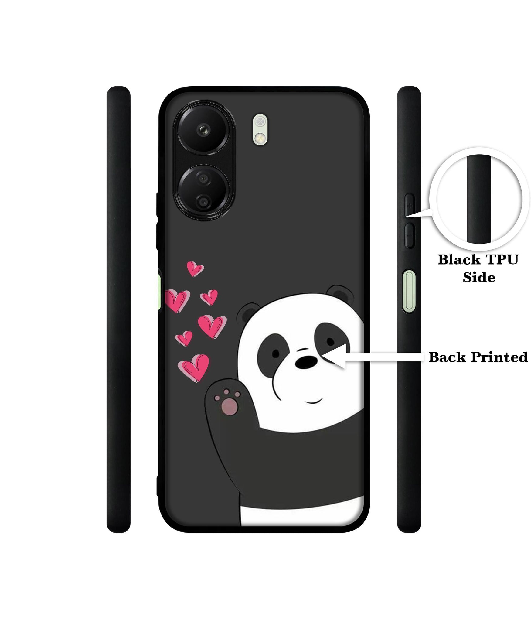 Love Panda Designer 2D Printed Back Case Cover for Mi Redmi 13C 4G / Poco C65 4G