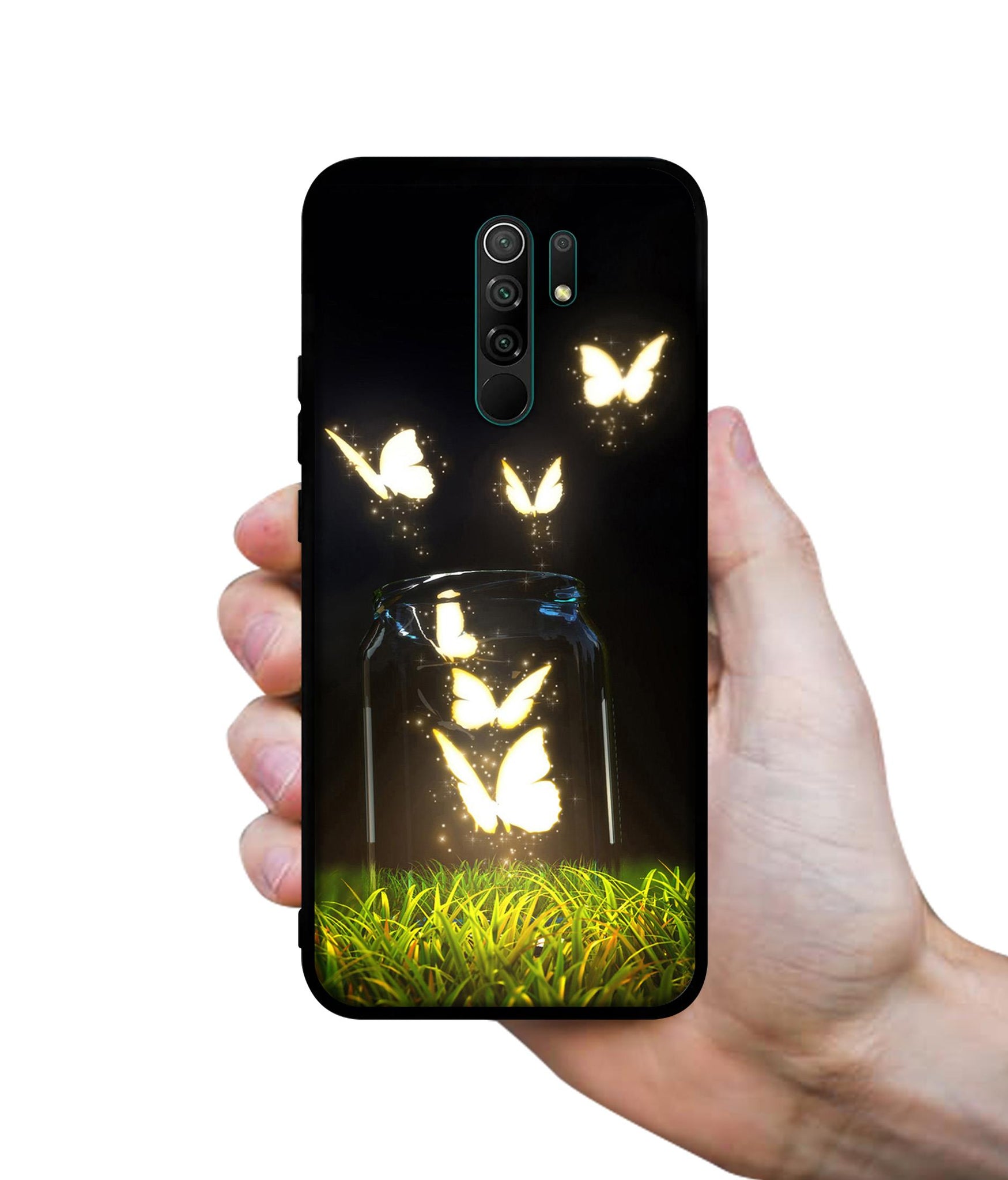 Butterfly Designer 2D Printed Back Case Cover for Mi Redmi 9 Prime / Poco M2