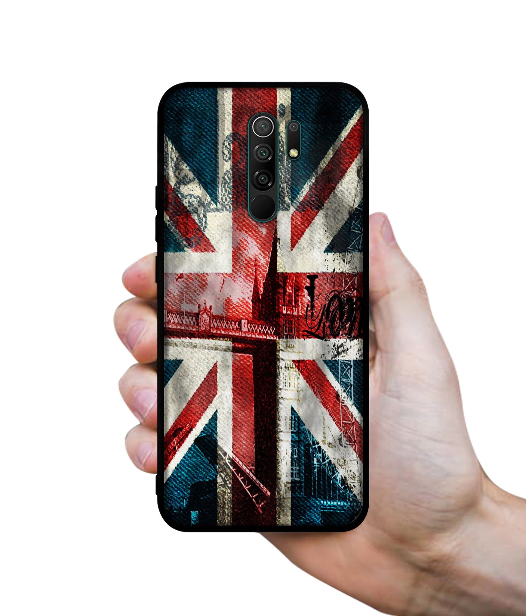 London Flag wallpaper Designer 2D Printed Back Case Cover for Mi Redmi 9 Prime / Poco M2