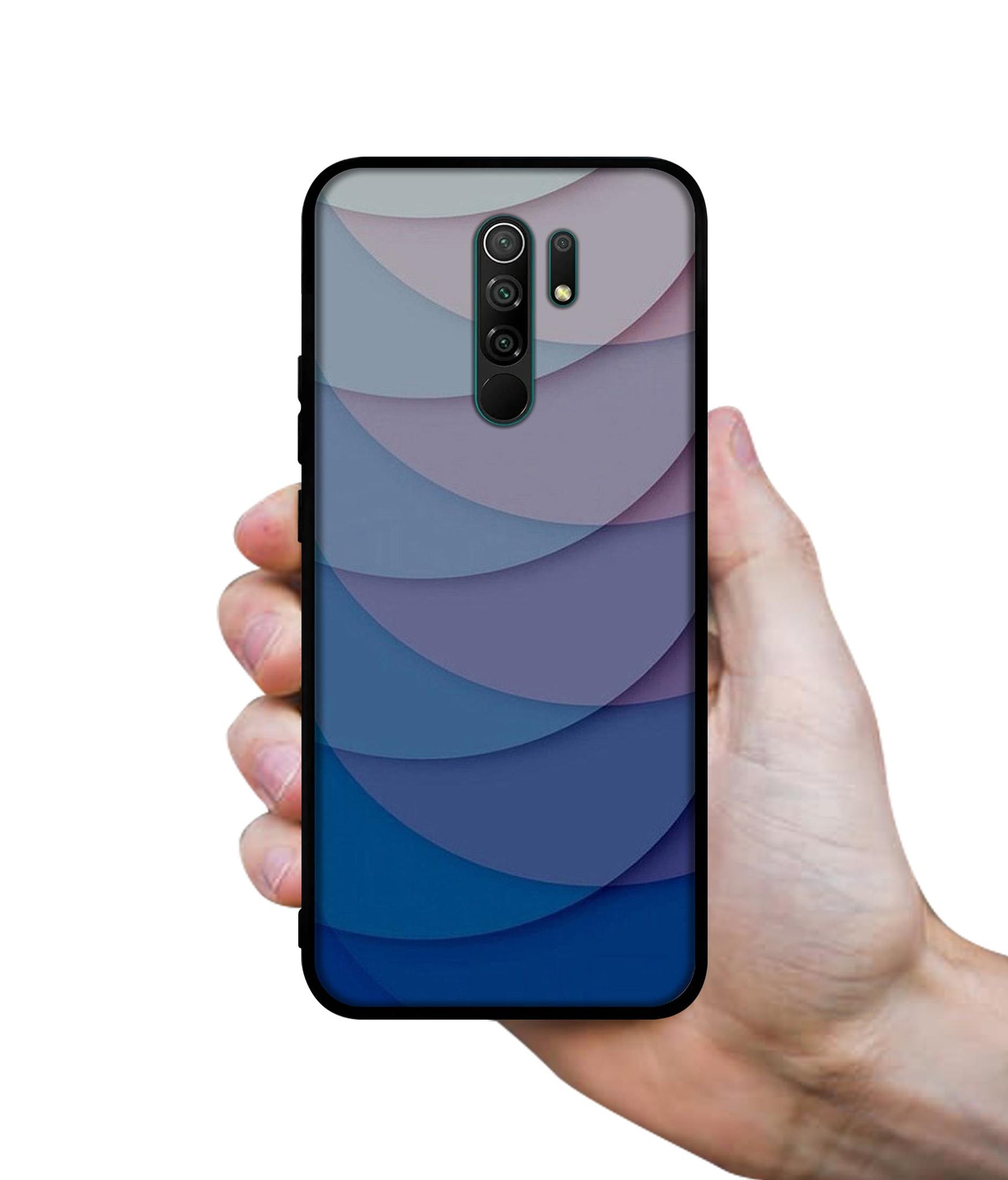 Waves Pattern Print Designer 2D Printed Back Case Cover for Mi Redmi 9 Prime / Poco M2