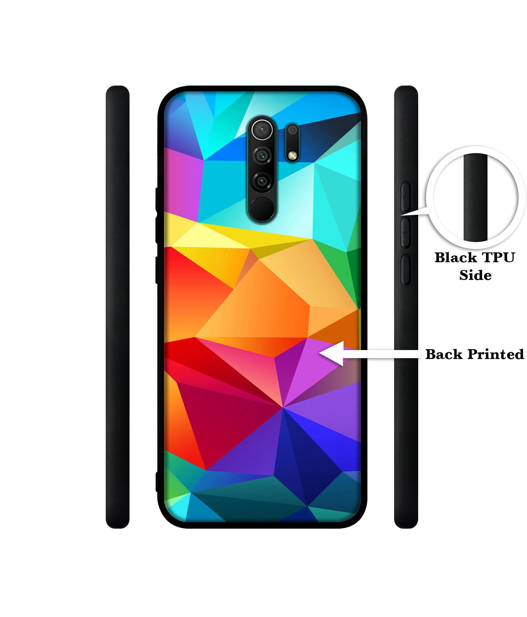 Colorful Pattern Designer 2D Printed Back Case Cover for Mi Redmi 9 Prime / Poco M2