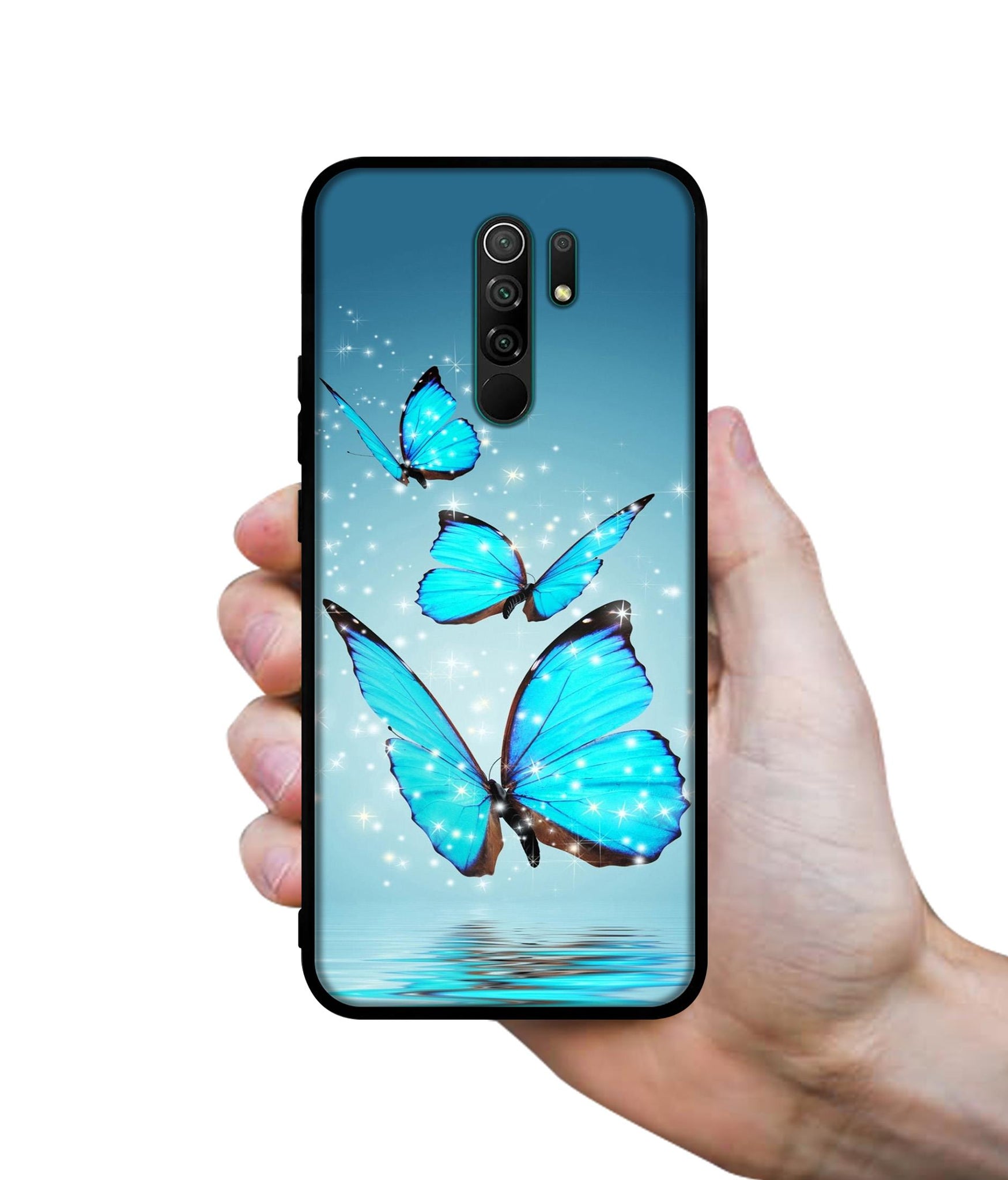 Flying Butterflies Designer 2D Printed Back Case Cover for Mi Redmi 9 Prime / Poco M2