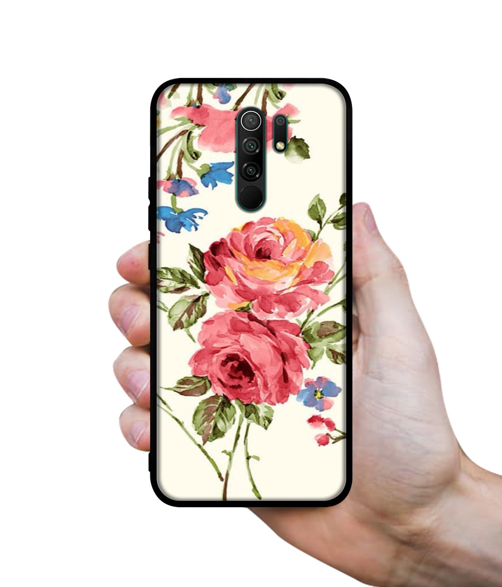 Vintage Painting Flower Designer 2D Printed Back Case Cover for Mi Redmi 9 Prime / Poco M2