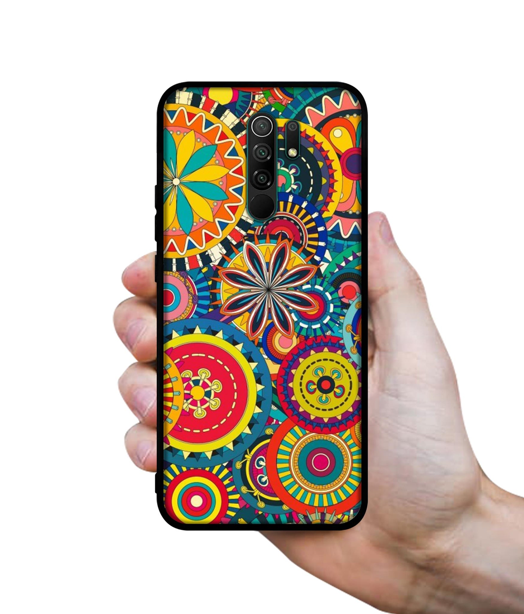 Ring Pattern Print Designer 2D Printed Back Case Cover for Mi Redmi 9 Prime / Poco M2