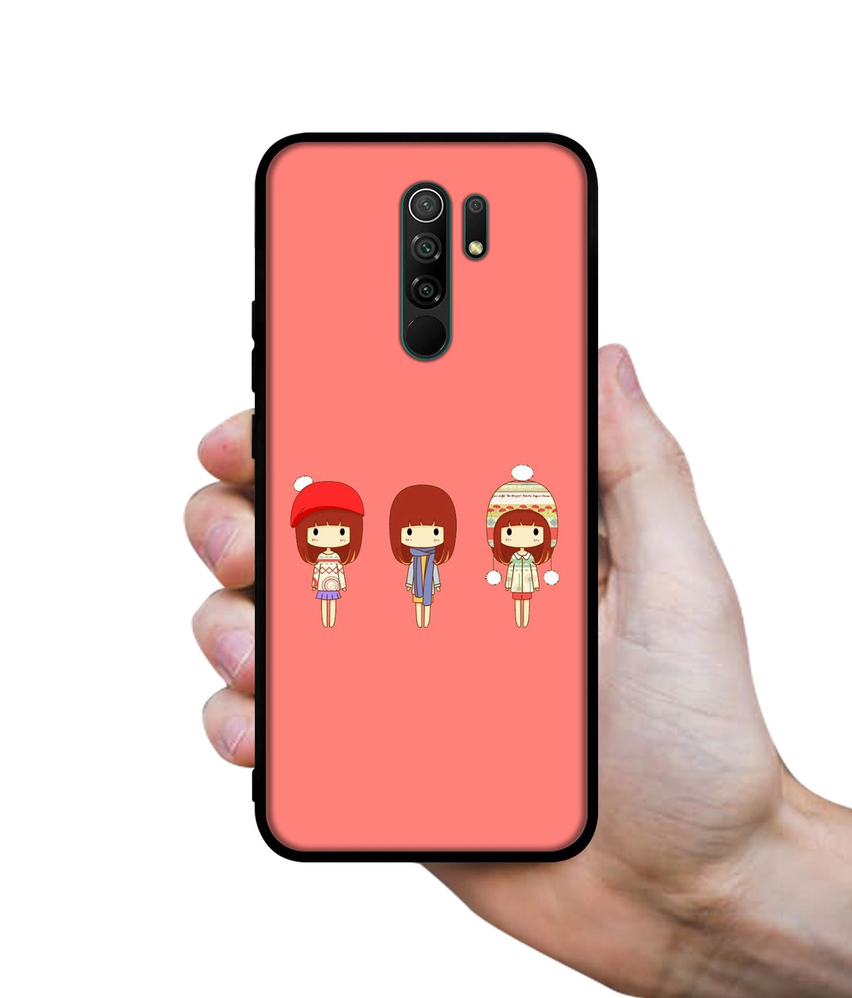 Cute Girls Designer 2D Printed Back Case Cover for Mi Redmi 9 Prime / Poco M2