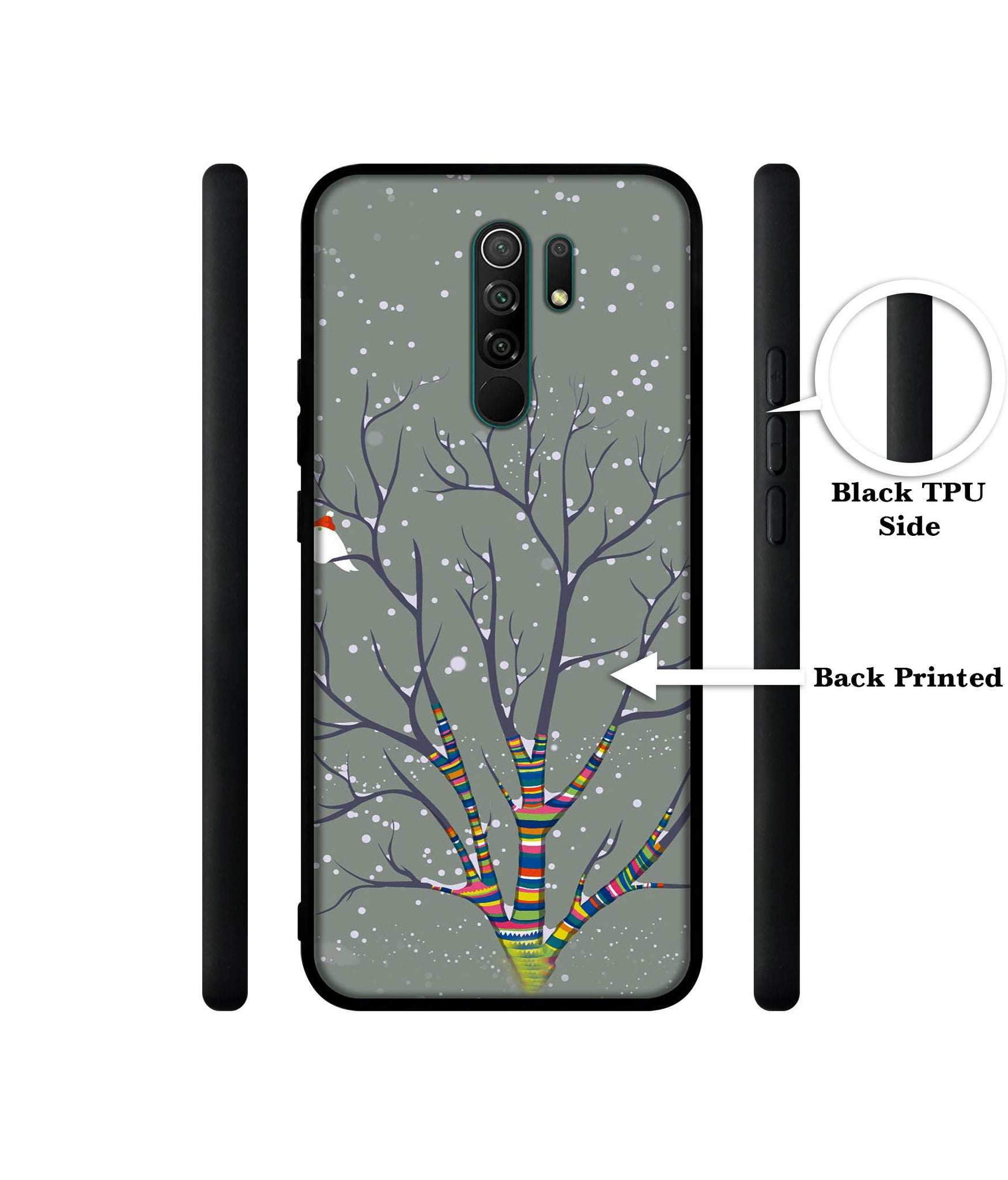 Winter Pattern Print Designer 2D Printed Back Case Cover for Mi Redmi 9 Prime / Poco M2