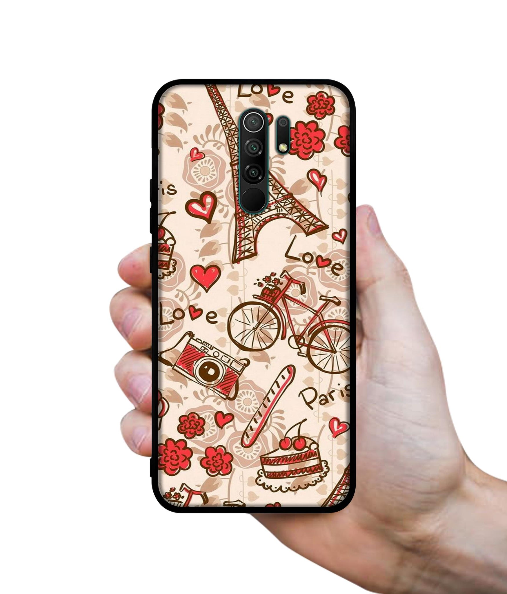 Vintage Paris Designer 2D Printed Back Case Cover for Mi Redmi 9 Prime / Poco M2