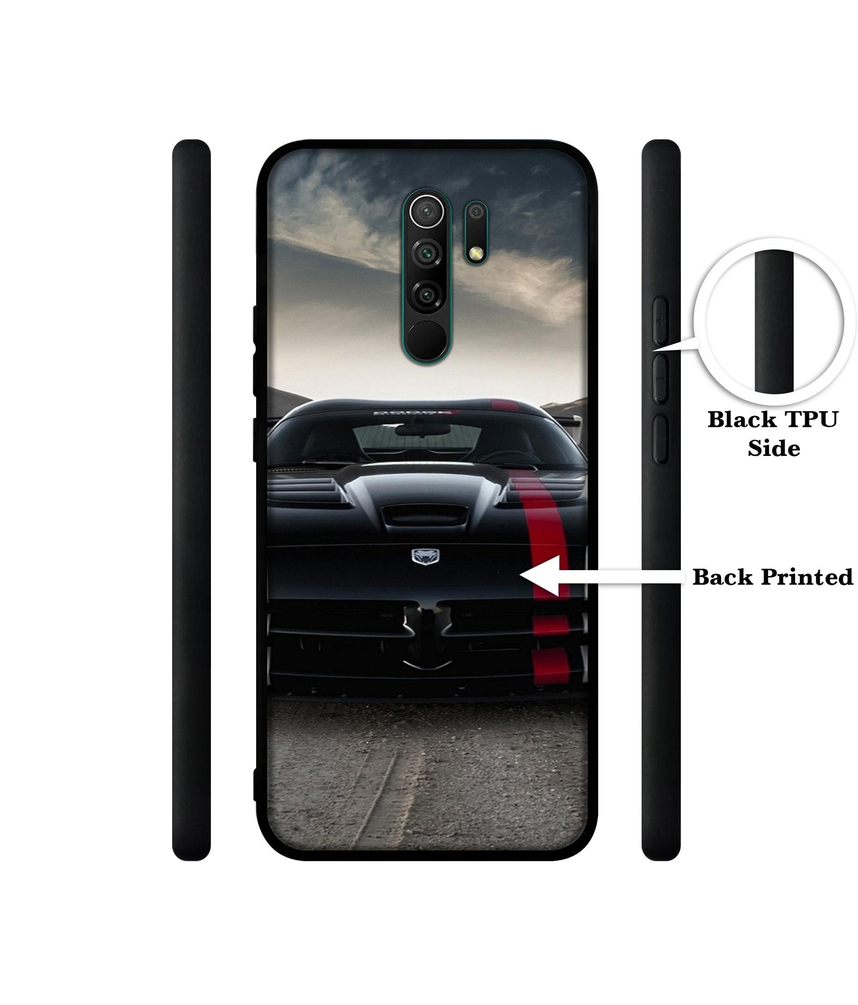 Sports Car Pattern Designer 2D Printed Back Case Cover for Mi Redmi 9 Prime / Poco M2