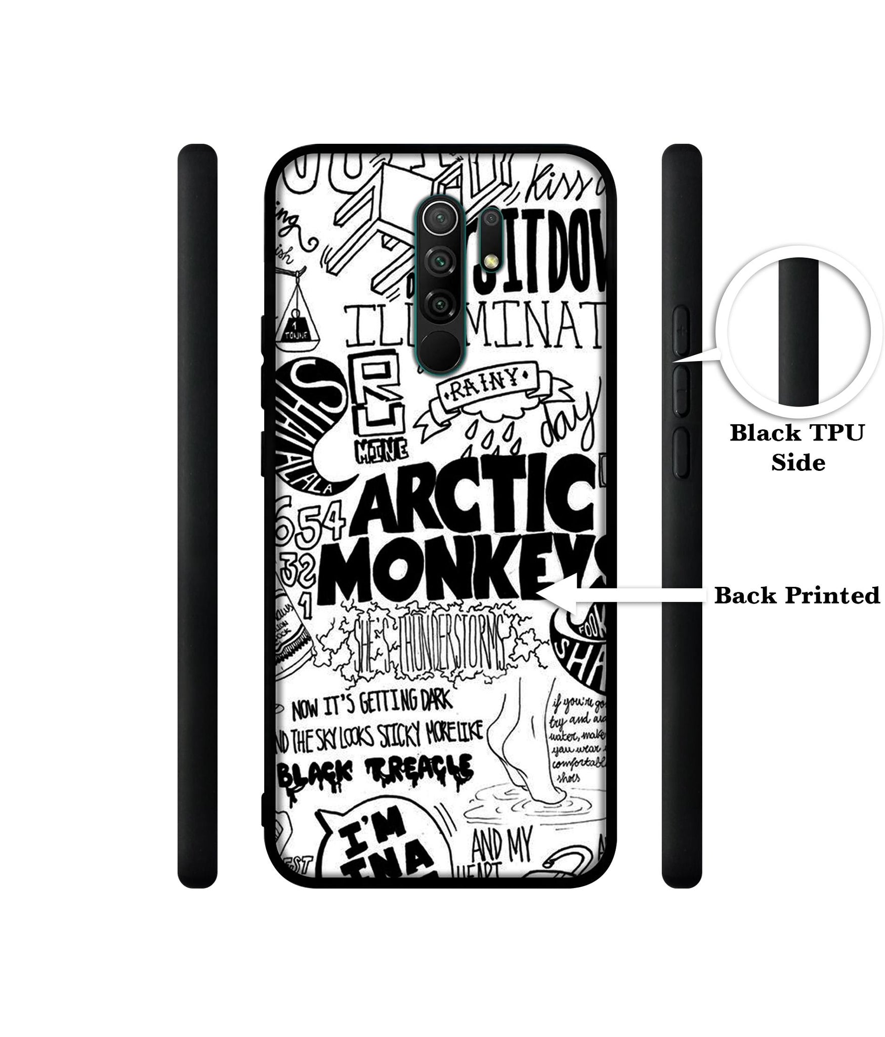 Arctic Monkeys Pattern Designer 2D Printed Back Case Cover for Mi Redmi 9 Prime / Poco M2