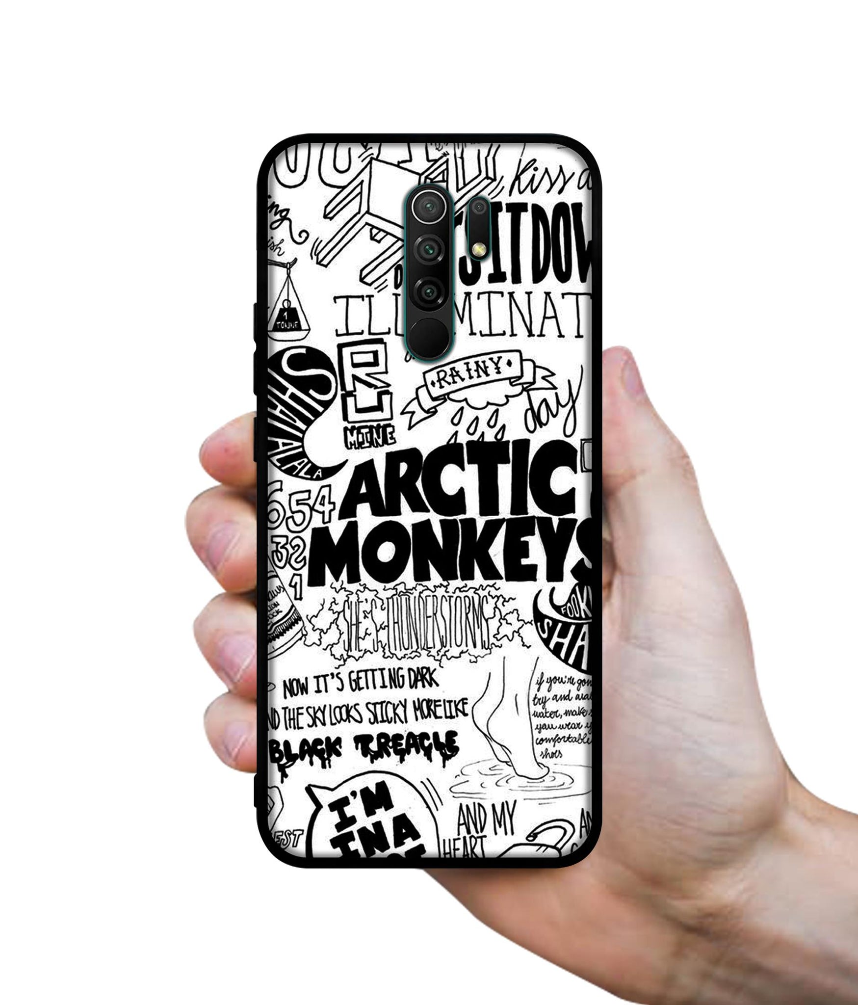 Arctic Monkeys Pattern Designer 2D Printed Back Case Cover for Mi Redmi 9 Prime / Poco M2