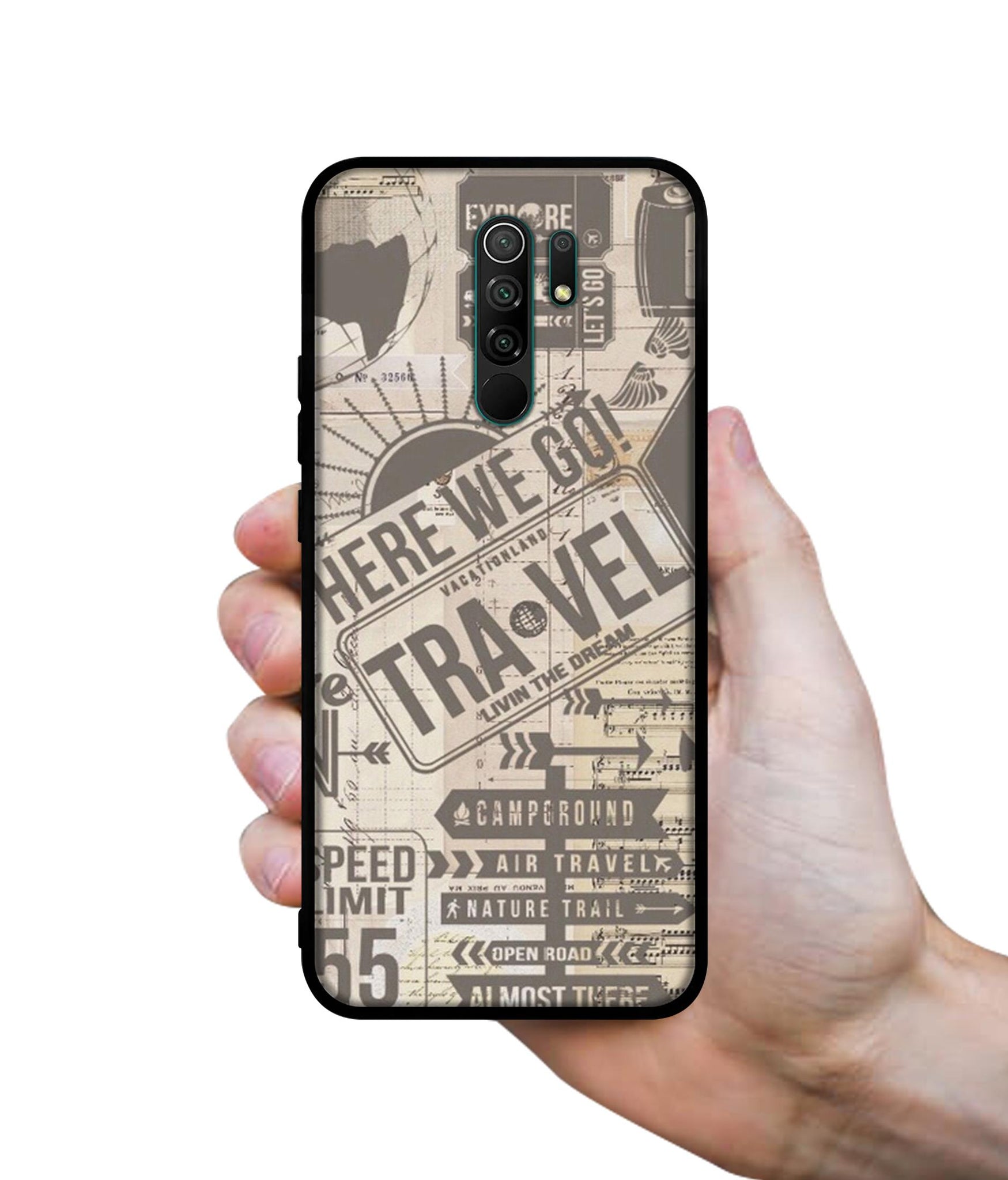 Travel Designer 2D Printed Back Case Cover for Mi Redmi 9 Prime / Poco M2