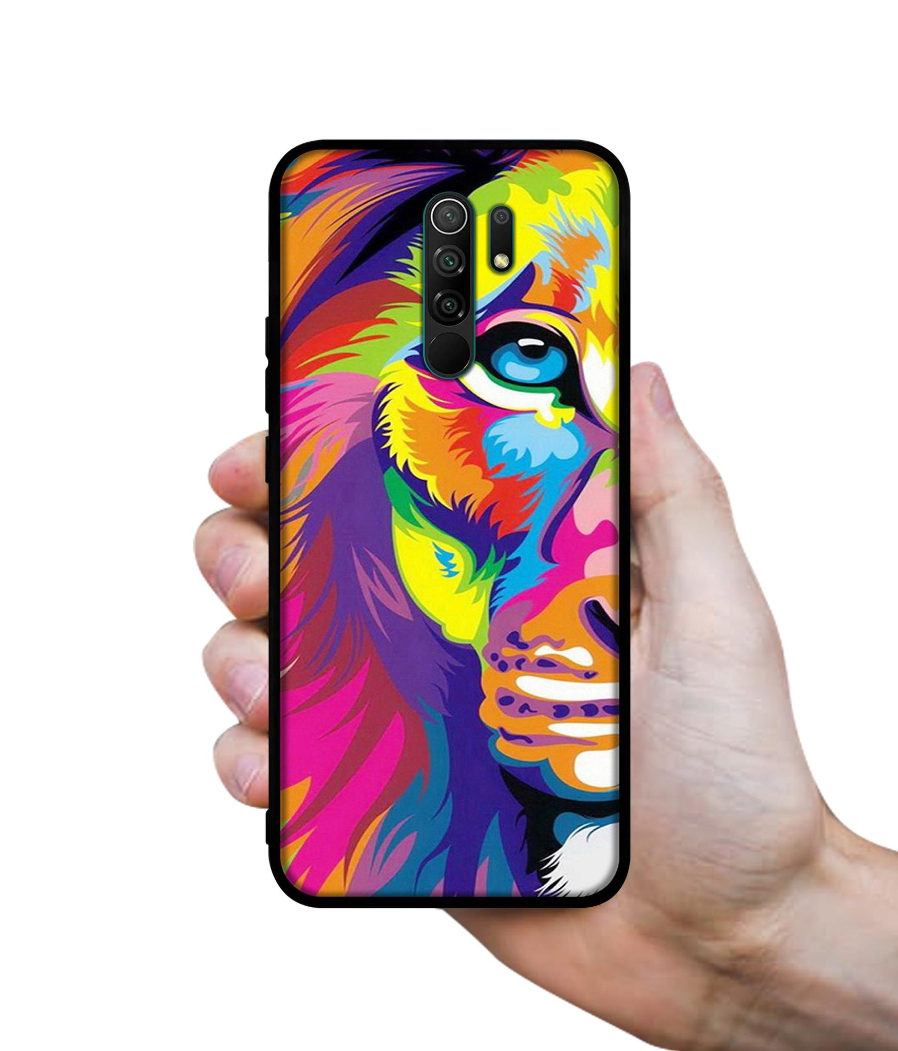 Lion Designer 2D Printed Back Case Cover for Mi Redmi 9 Prime / Poco M2