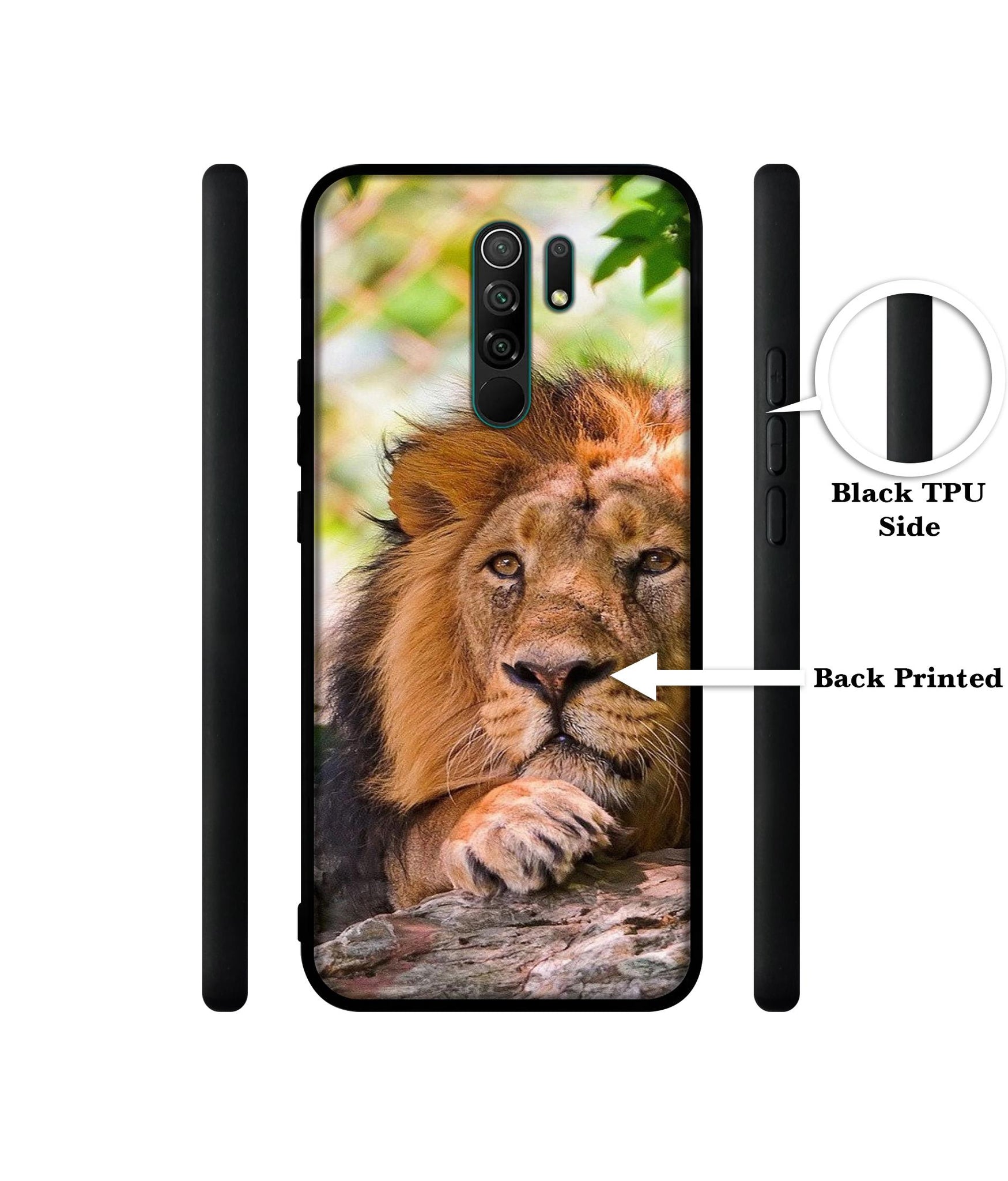 Tiger Pattern Print Designer 2D Printed Back Case Cover for Mi Redmi 9 Prime / Poco M2