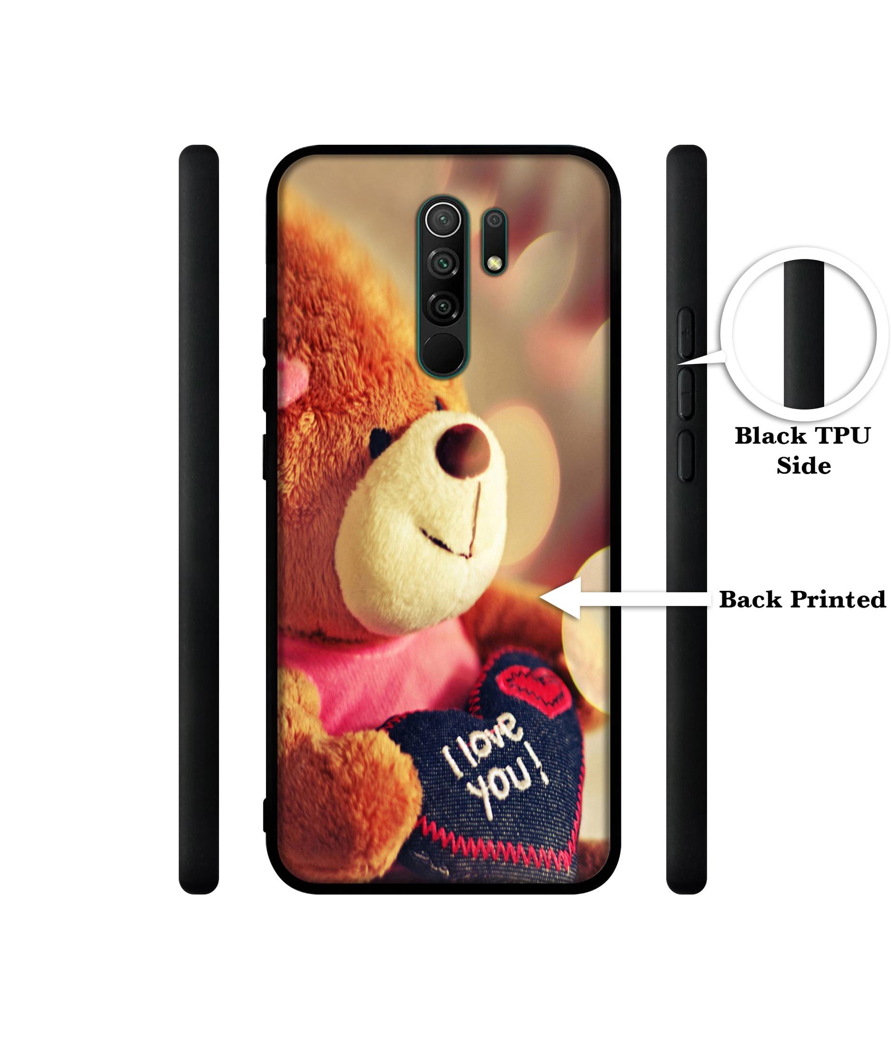 Teddy Bear Designer 2D Printed Back Case Cover for Mi Redmi 9 Prime / Poco M2