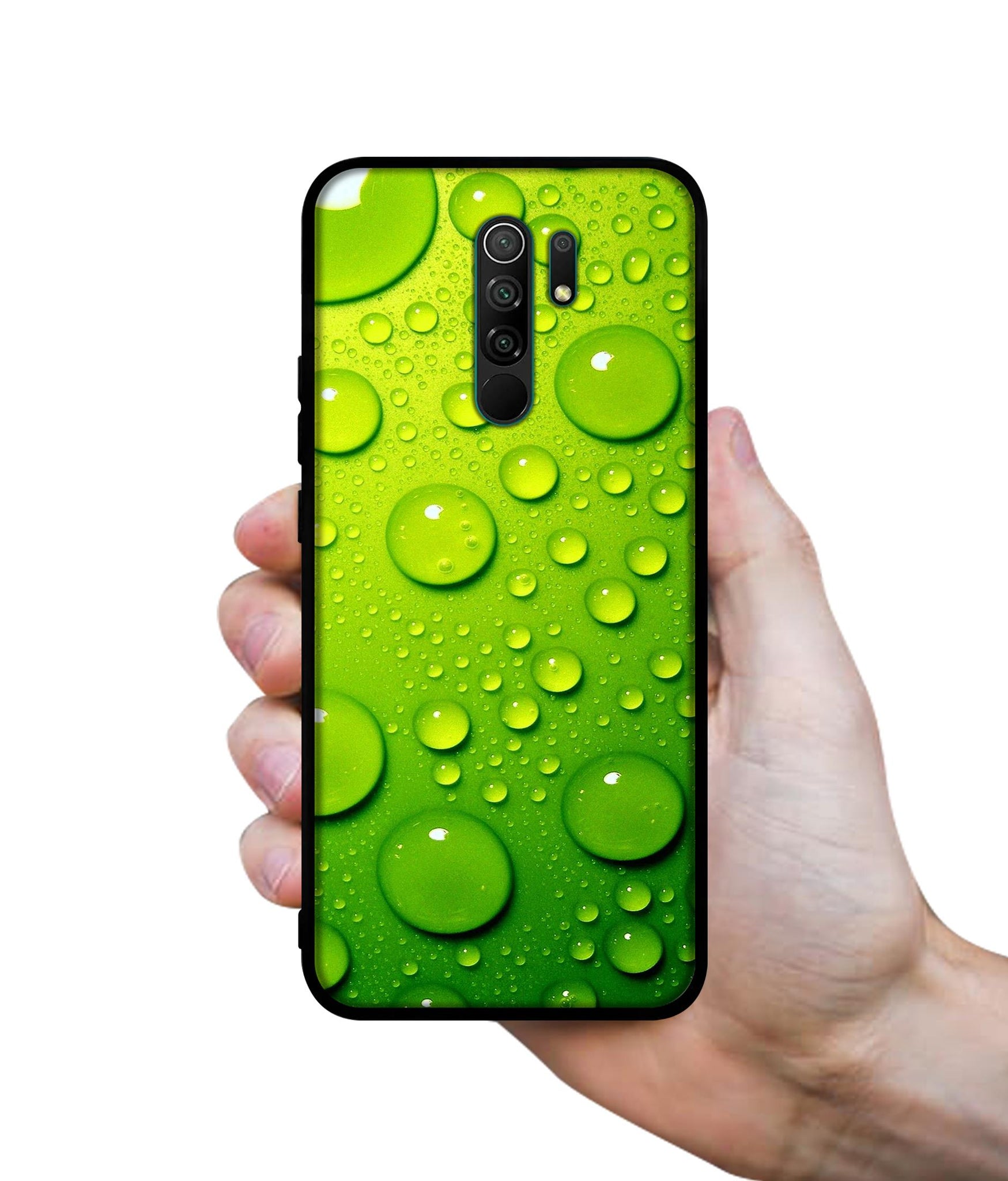 Green Bubbles Designer 2D Printed Back Case Cover for Mi Redmi 9 Prime / Poco M2