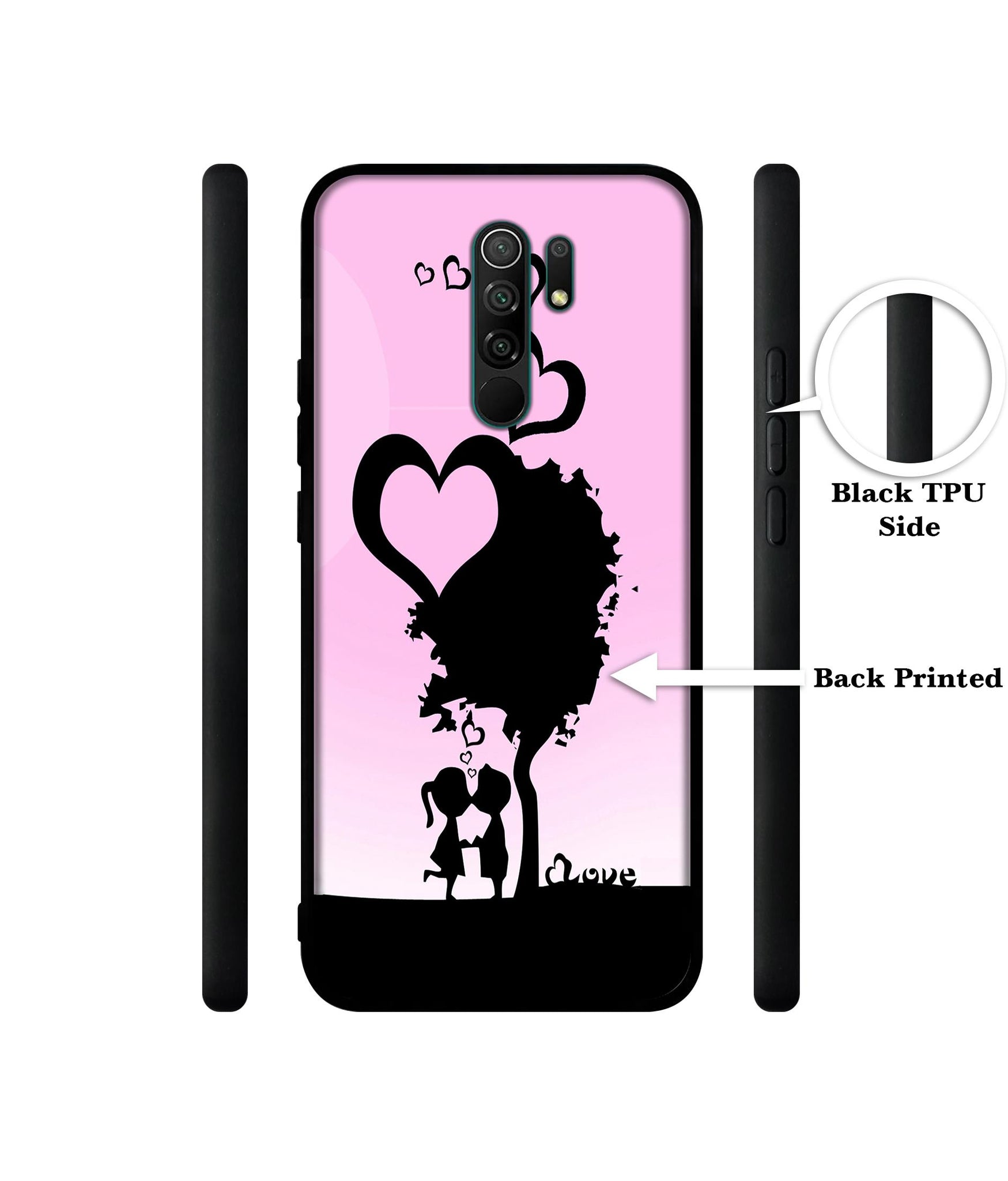 Sweet Love Designer 2D Printed Back Case Cover for Mi Redmi 9 Prime / Poco M2