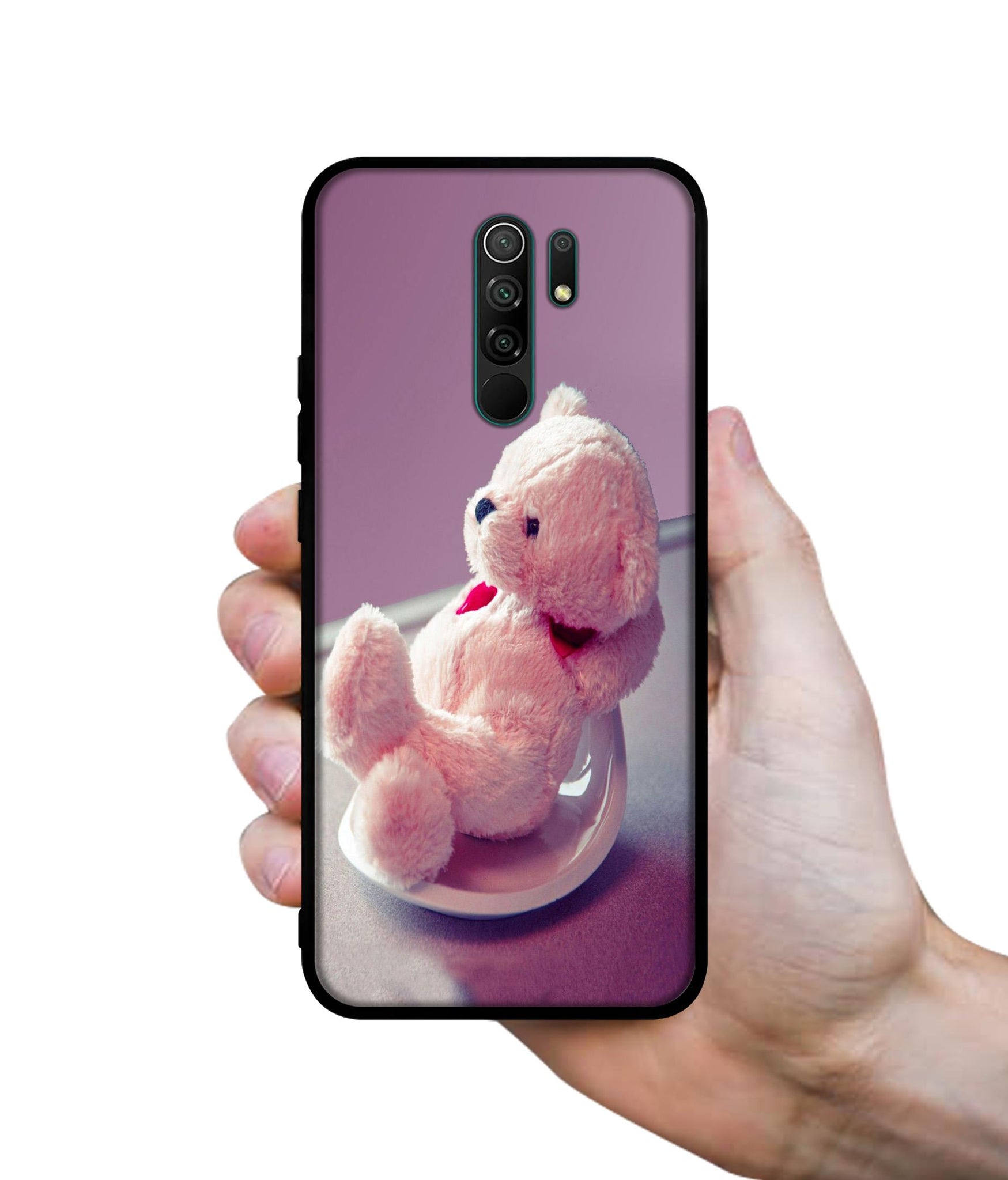 Cute Teddy Bear Designer 2D Printed Back Case Cover for Mi Redmi 9 Prime / Poco M2