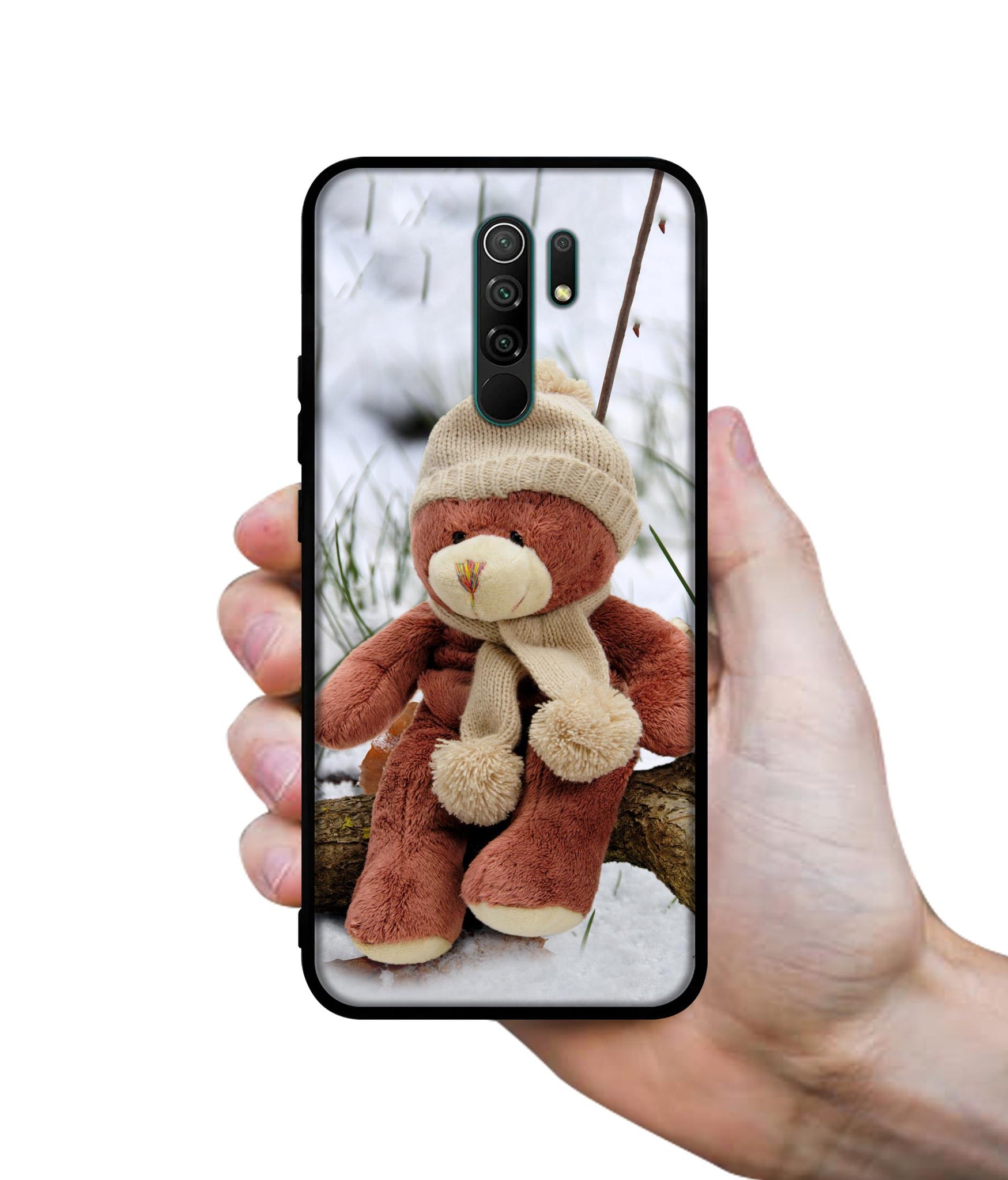Woolen Bear Designer 2D Printed Back Case Cover for Mi Redmi 9 Prime / Poco M2