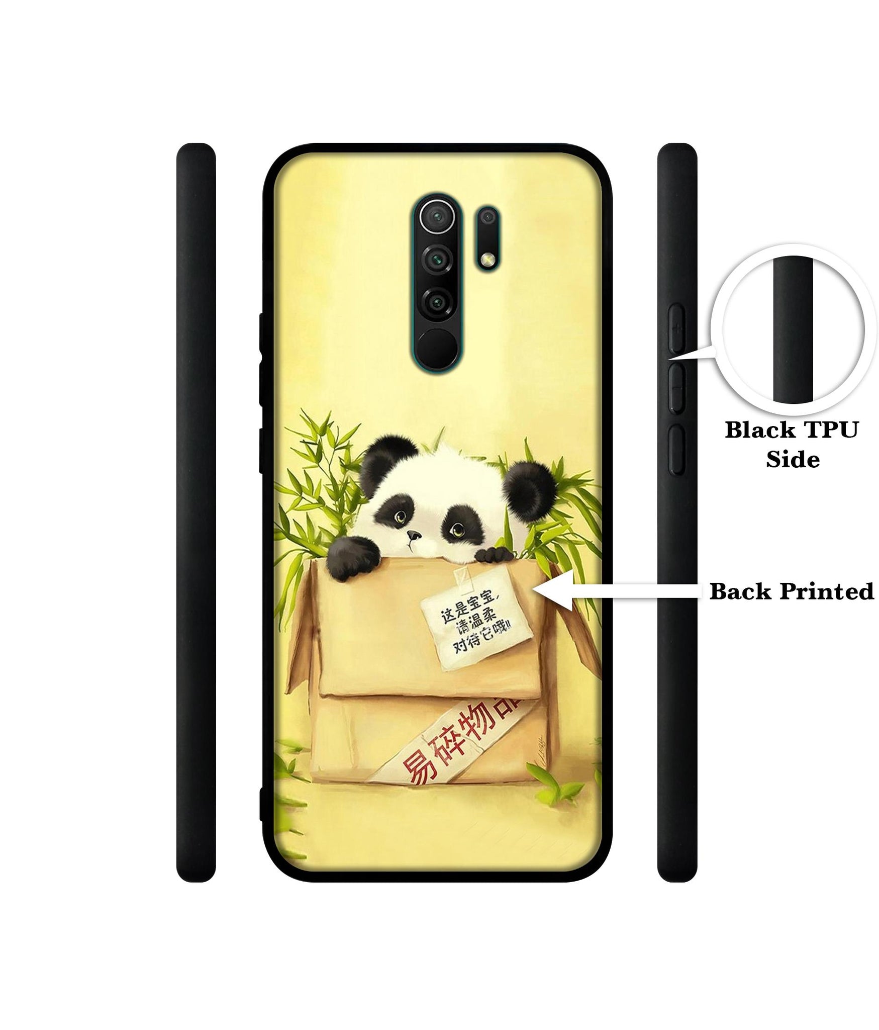 Panda In Box Designer 2D Printed Back Case Cover for Mi Redmi 9 Prime / Poco M2